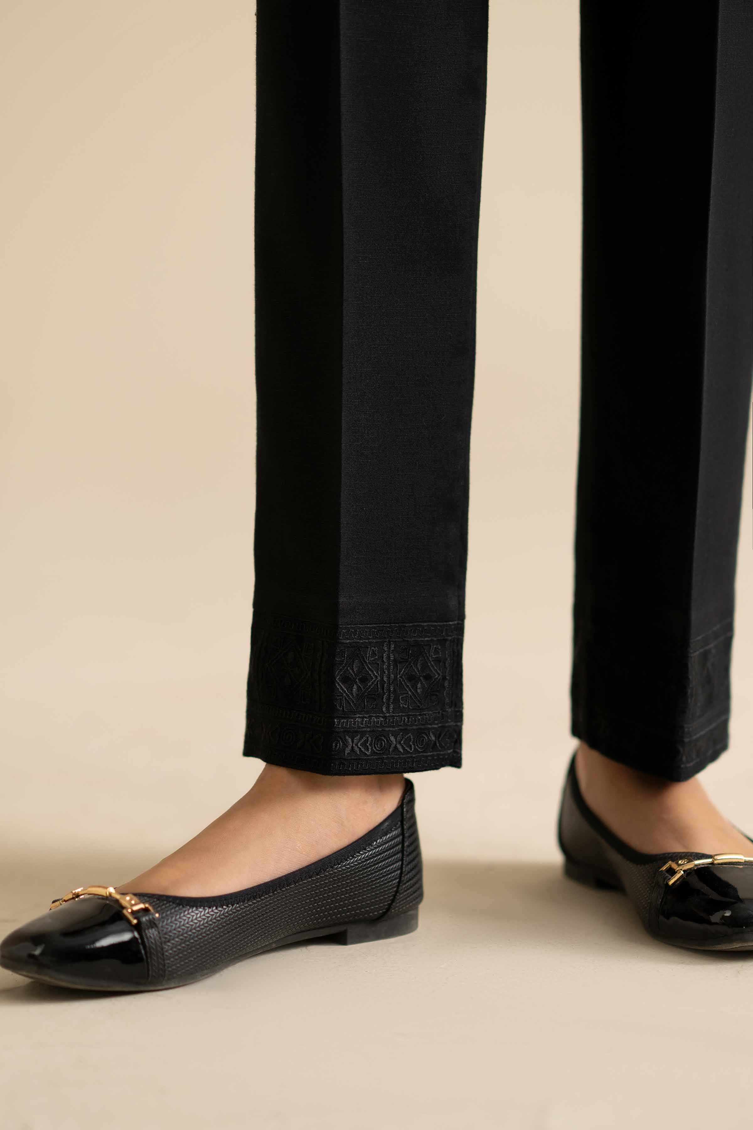 Embroidered Trousers - PW25-141