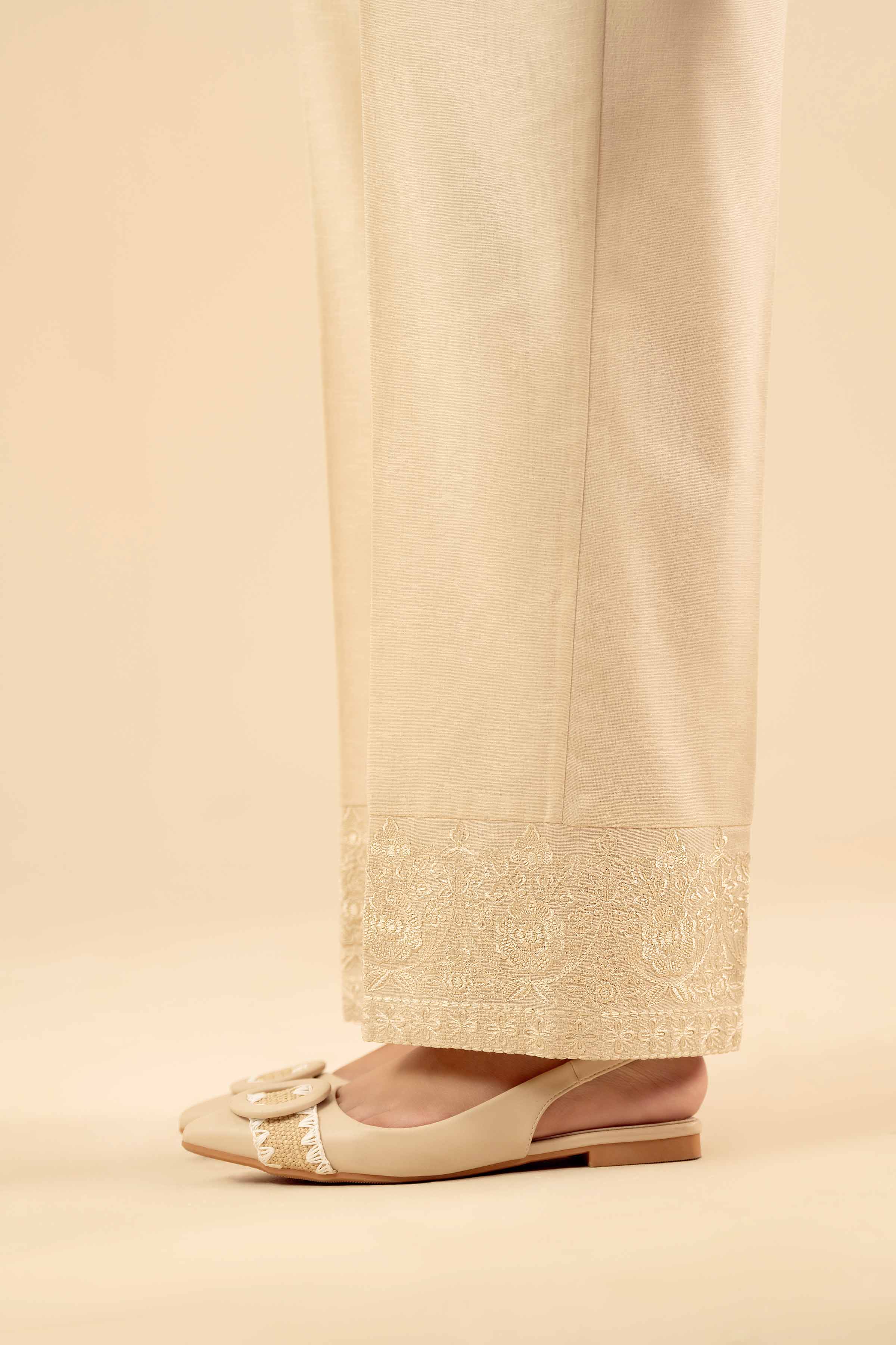 Embroidered Trousers - PW25-143