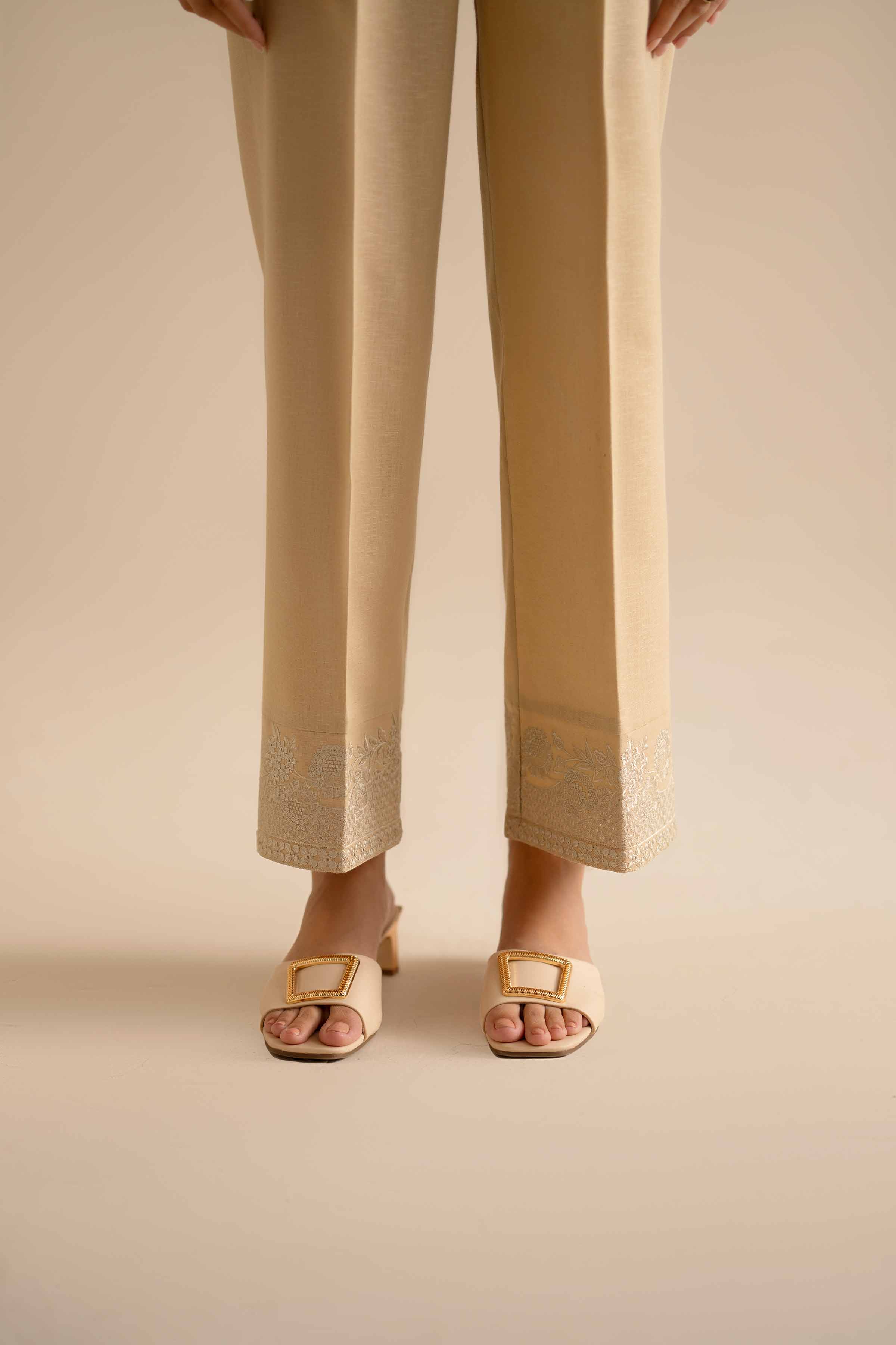 Embroidered Trousers - PW25-145