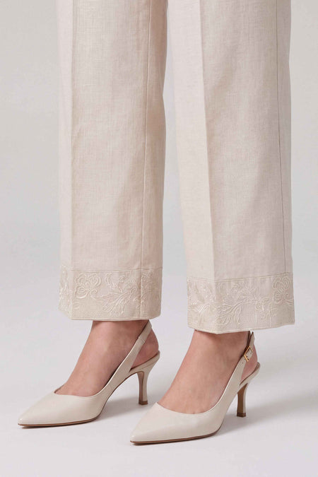 Embroidered Trousers - PW25-156