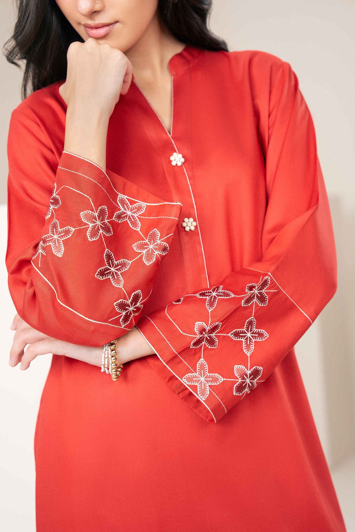 2 Piece - Embroidered Suit - PW25-176