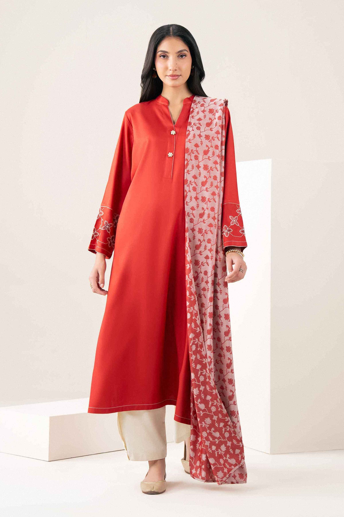 2 Piece - Embroidered Suit - PW25-176