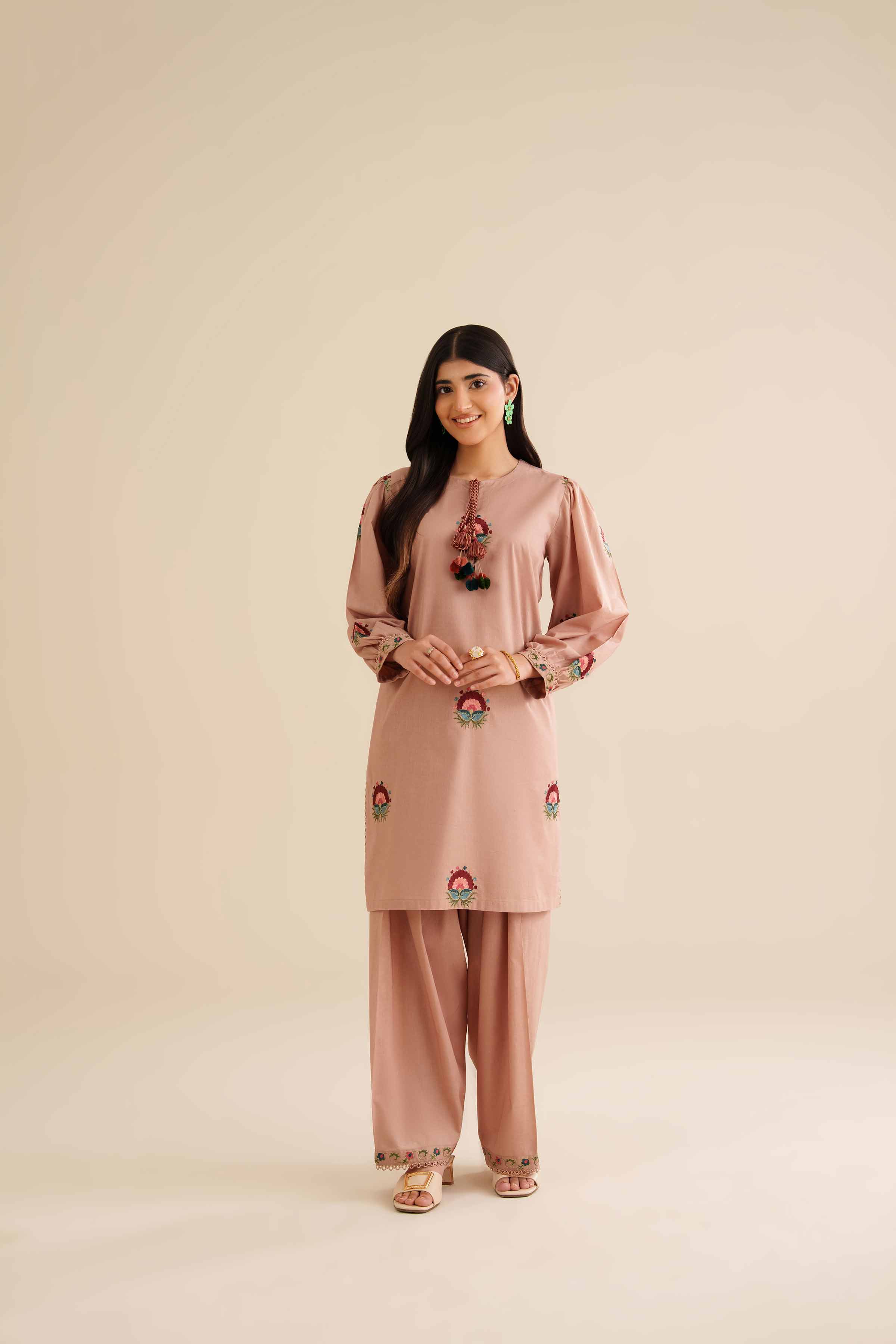 2 Piece - Embroidered Suit - PW25-211