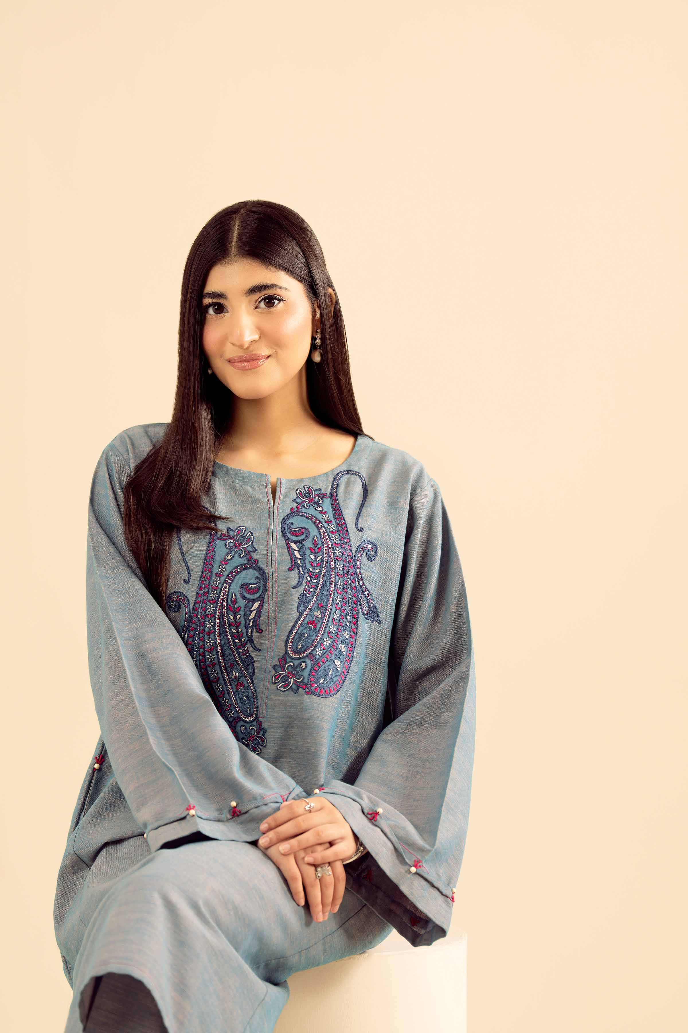 2 Piece - Embroidered Suit - PW25-222