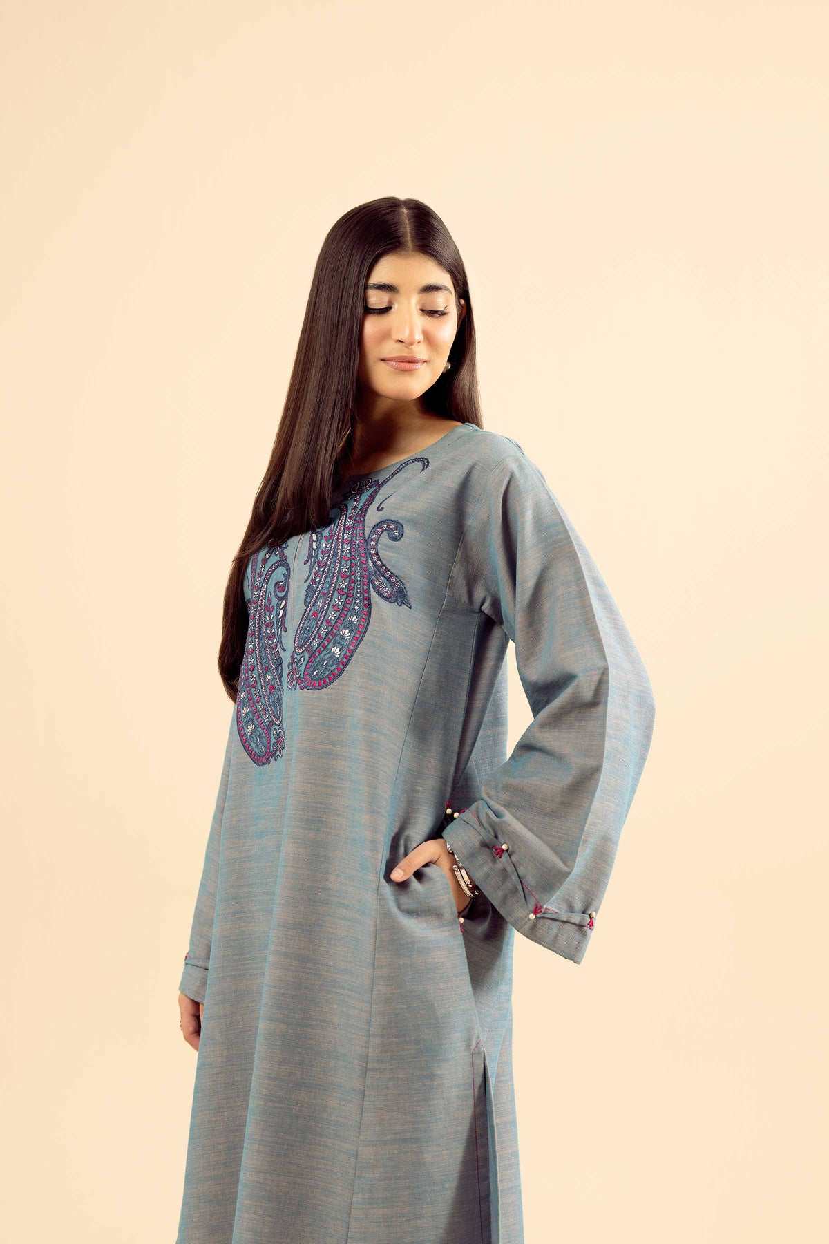 2 Piece - Embroidered Suit - PW25-222