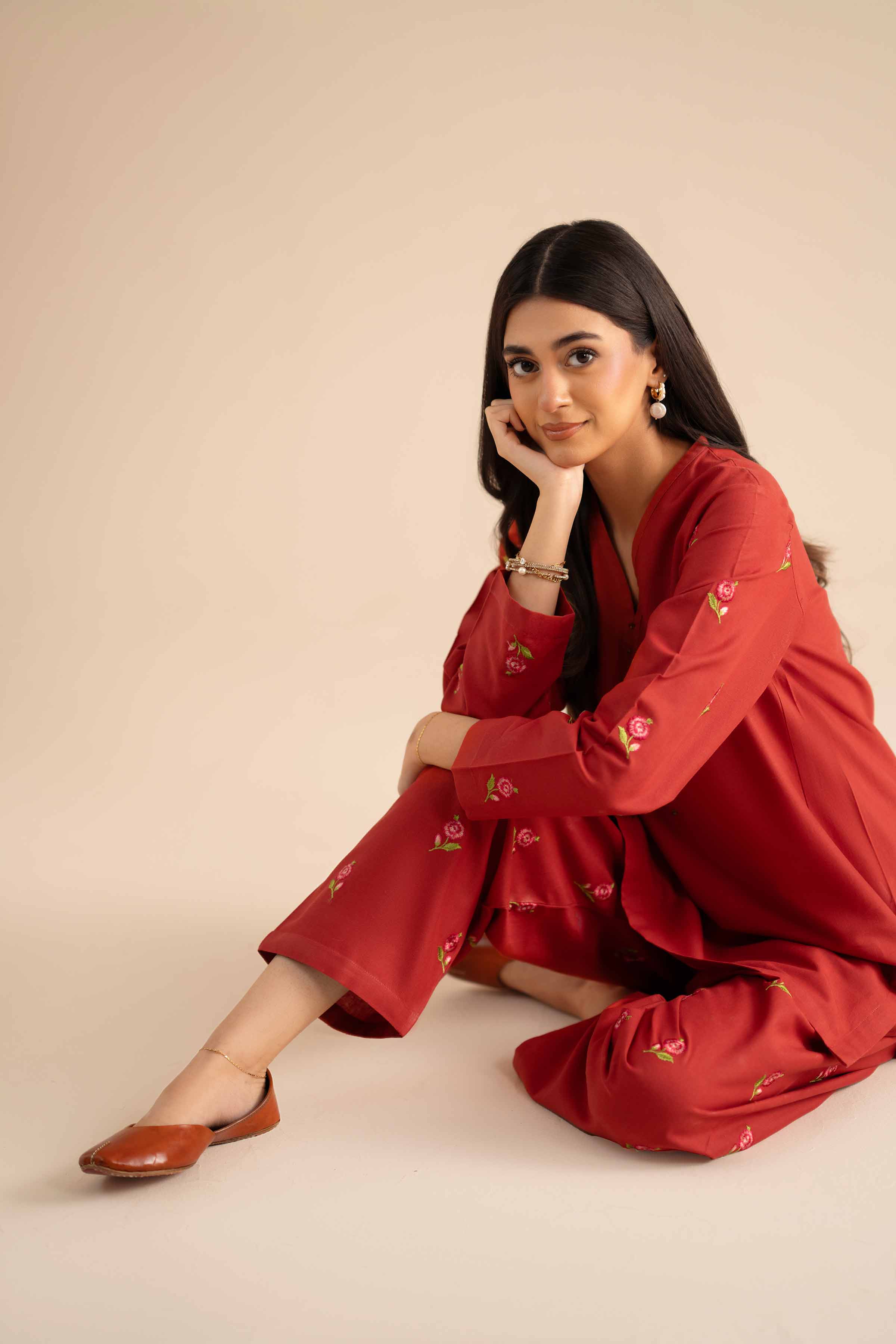 2 Piece - Embroidered Suit - PW25-239