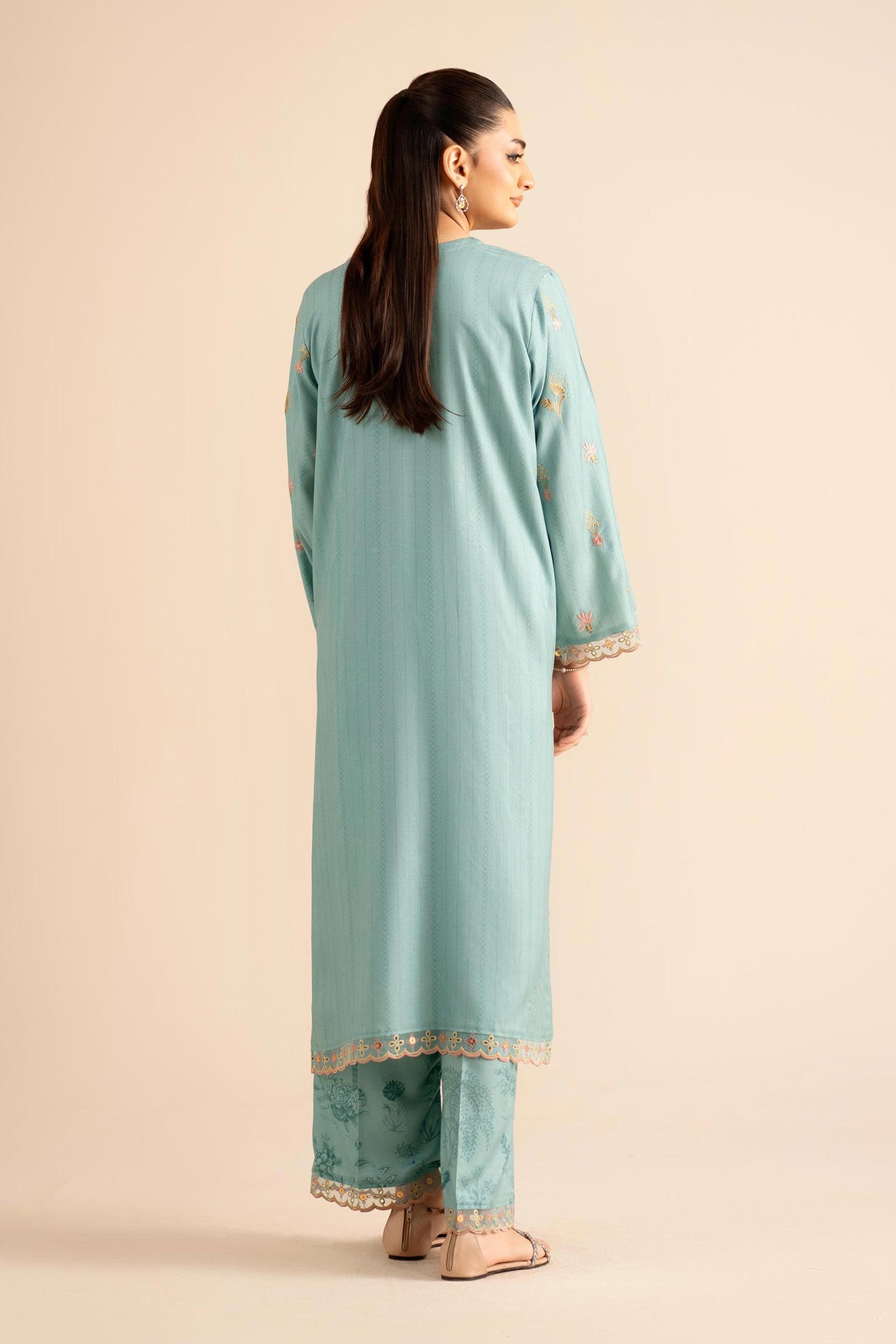 2 Piece - Embroidered Suit - PW25-257