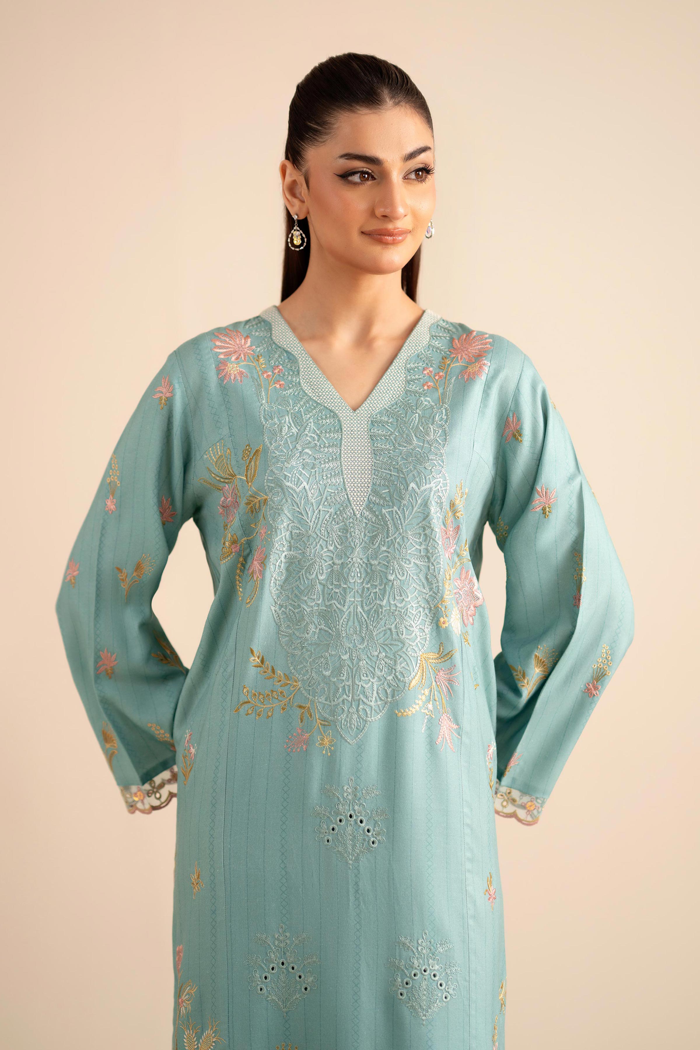 2 Piece - Embroidered Suit - PW25-257