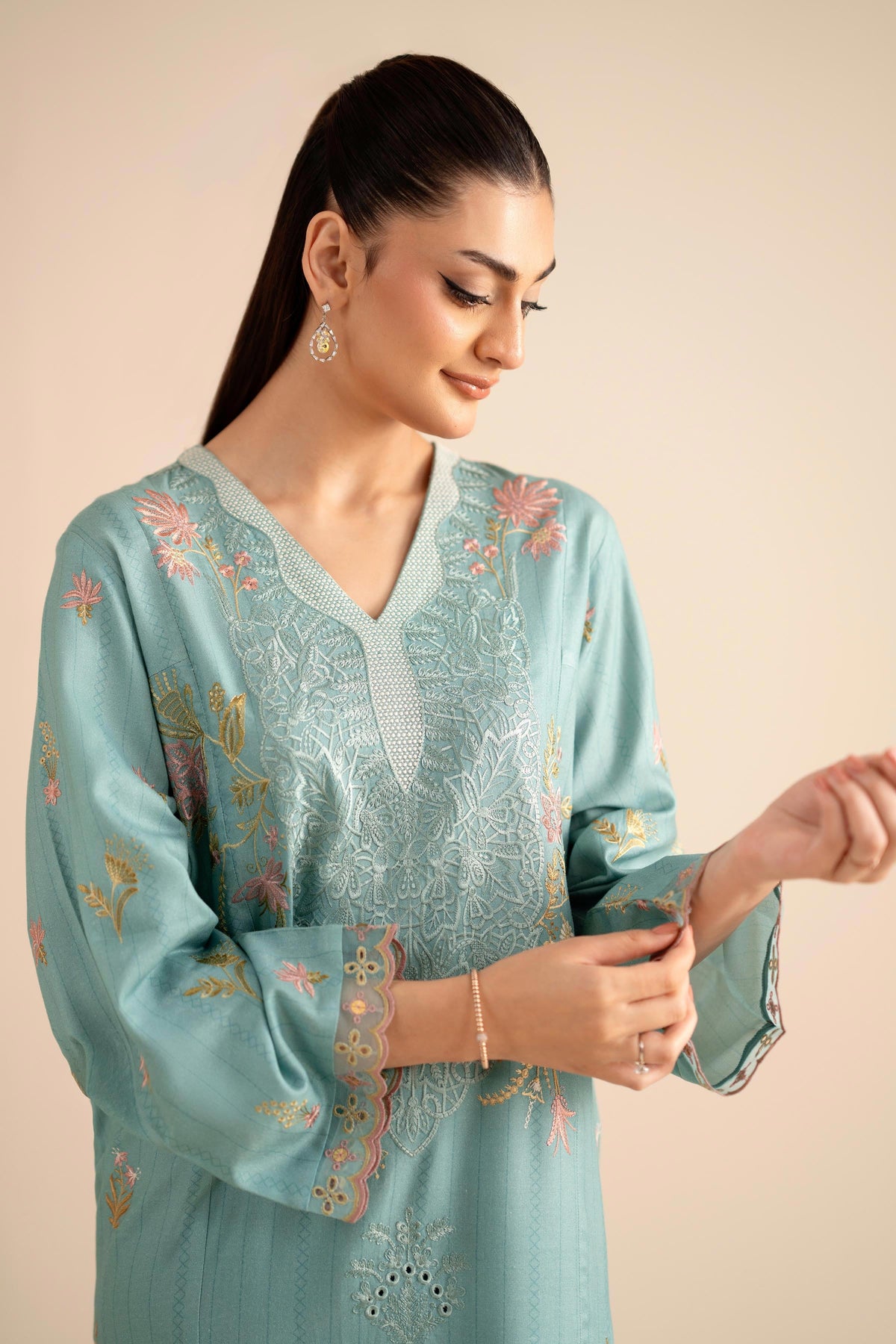 2 Piece - Embroidered Suit - PW25-257