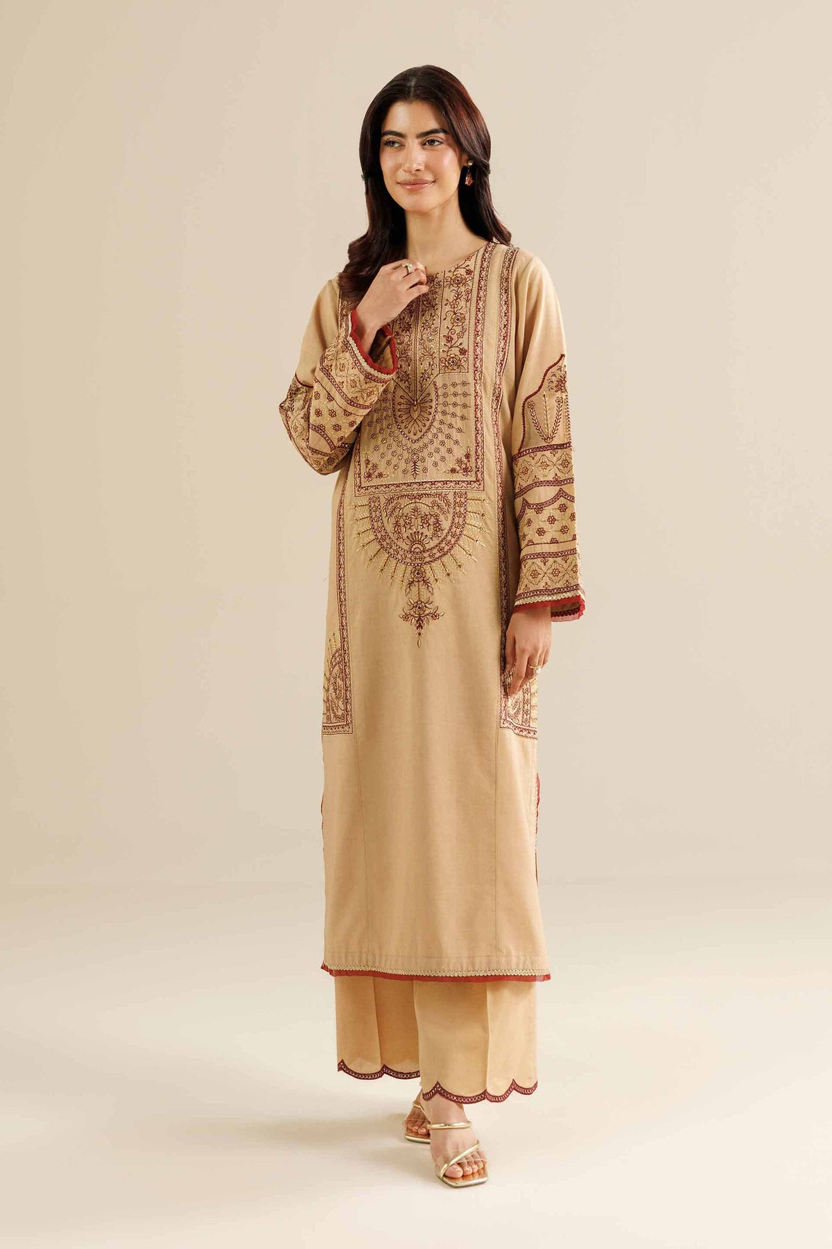 2 Piece - Embroidered Suit - PW25-263