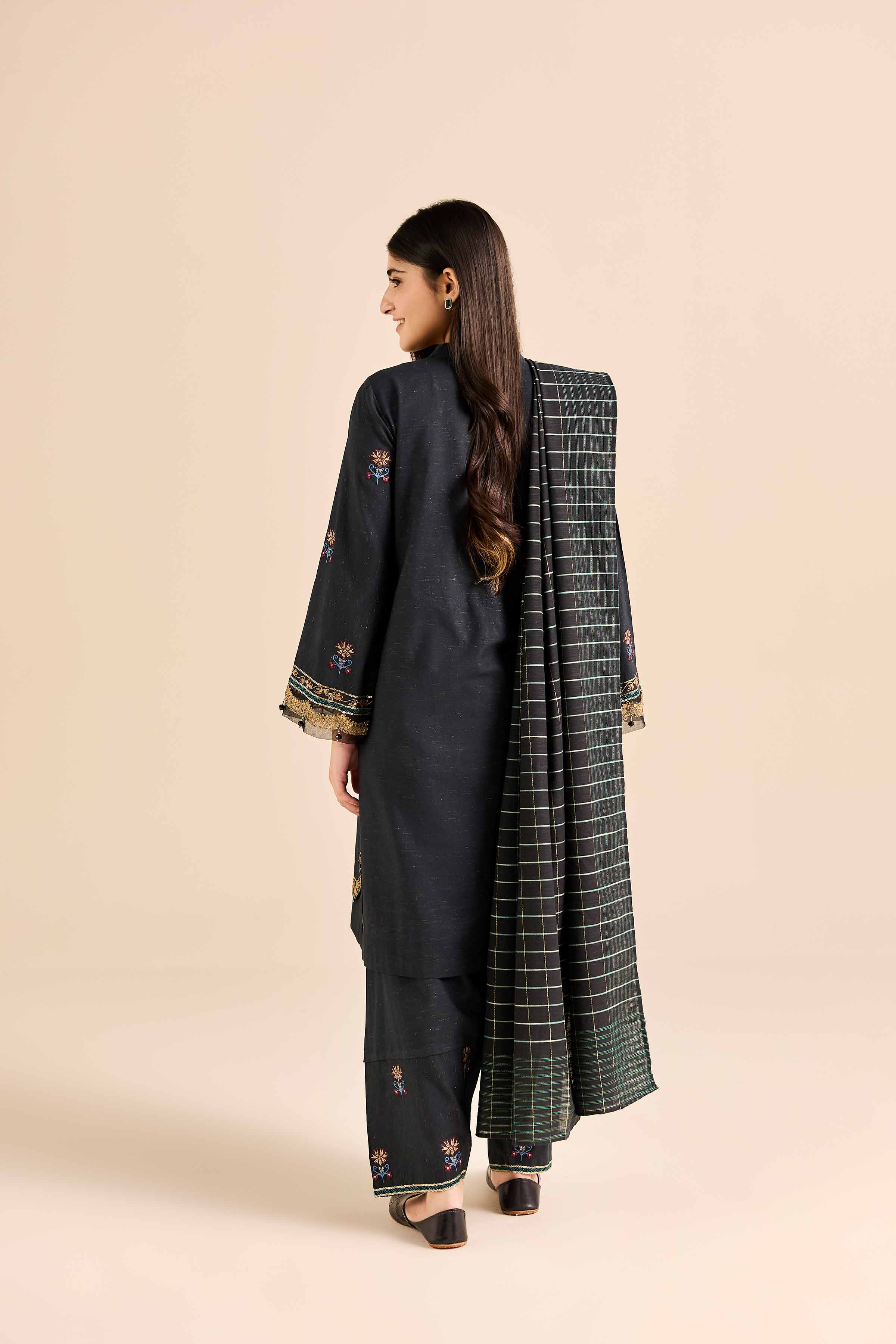 3 Piece - Embroidered Suit - PW25-265