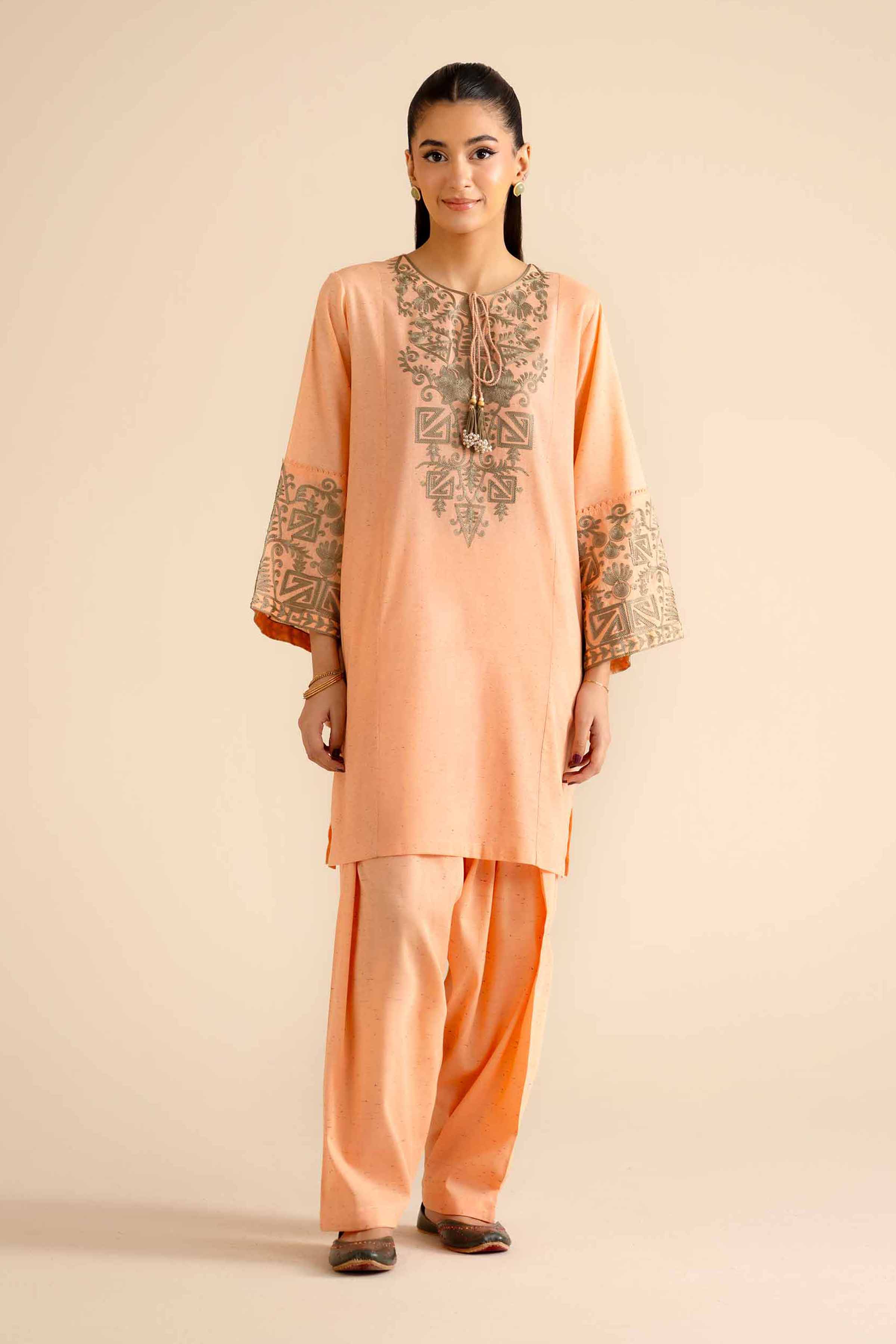 2 Piece - Embroidered Suit - PW25-268