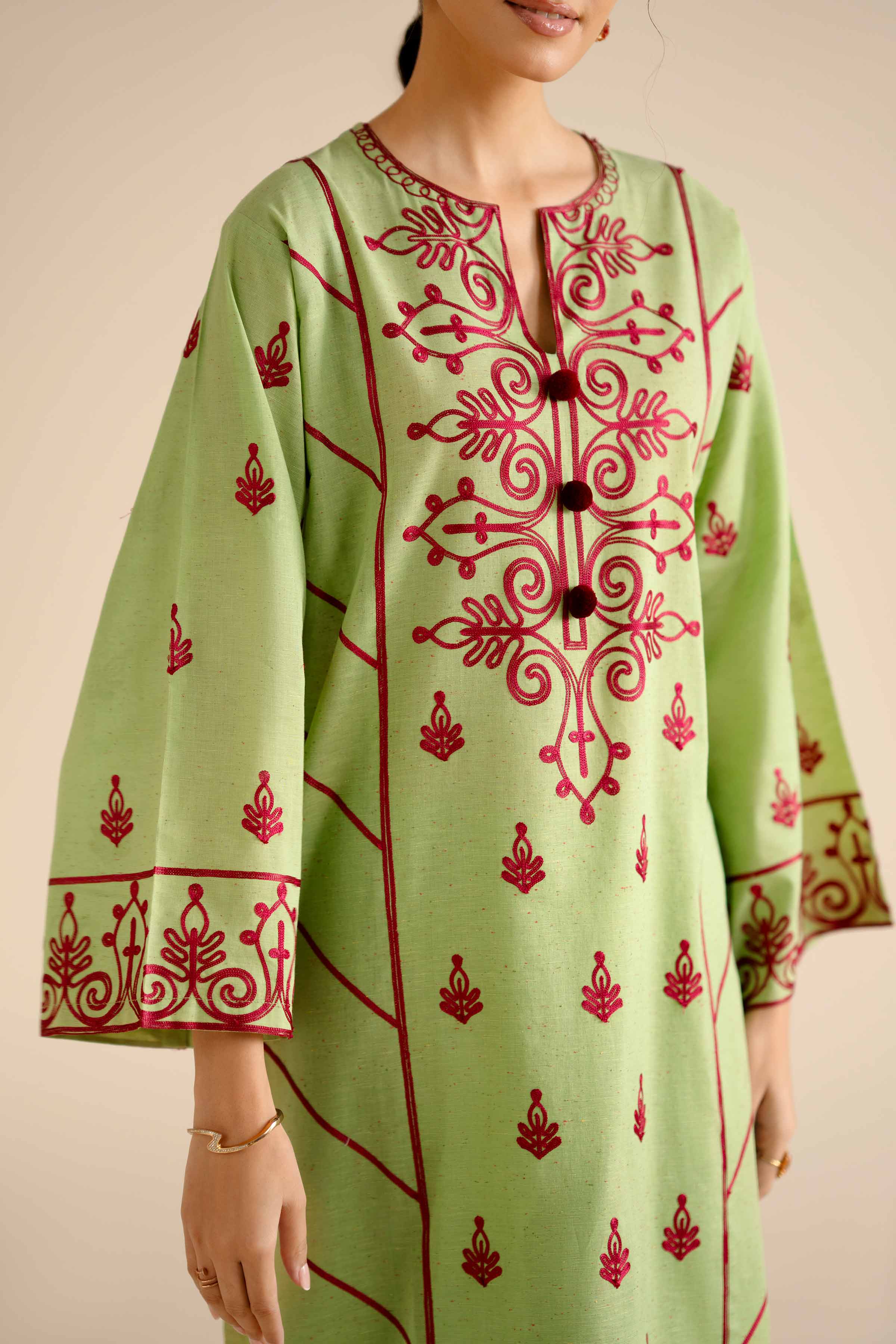 2 Piece - Embroidered Suit - PW25-269