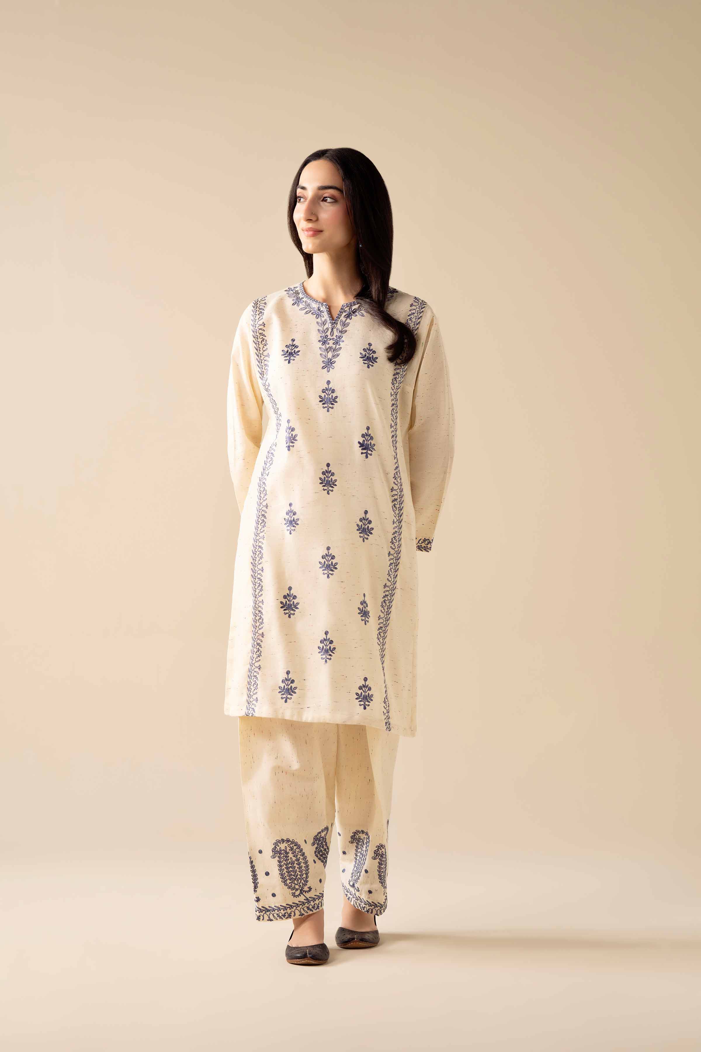 2 Piece - Embroidered Suit - PW25-271