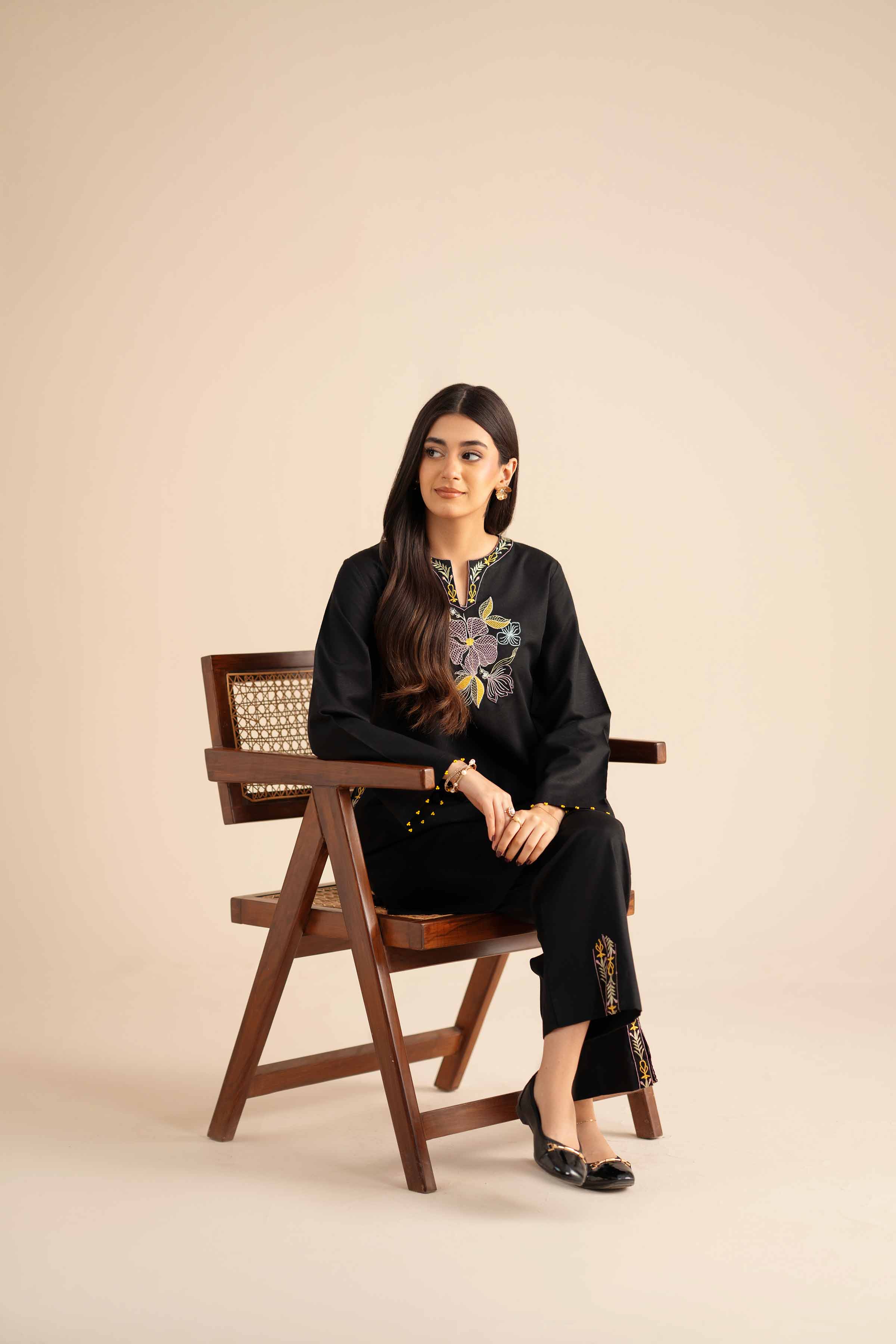 2 Piece - Embroidered Suit - PW25-284