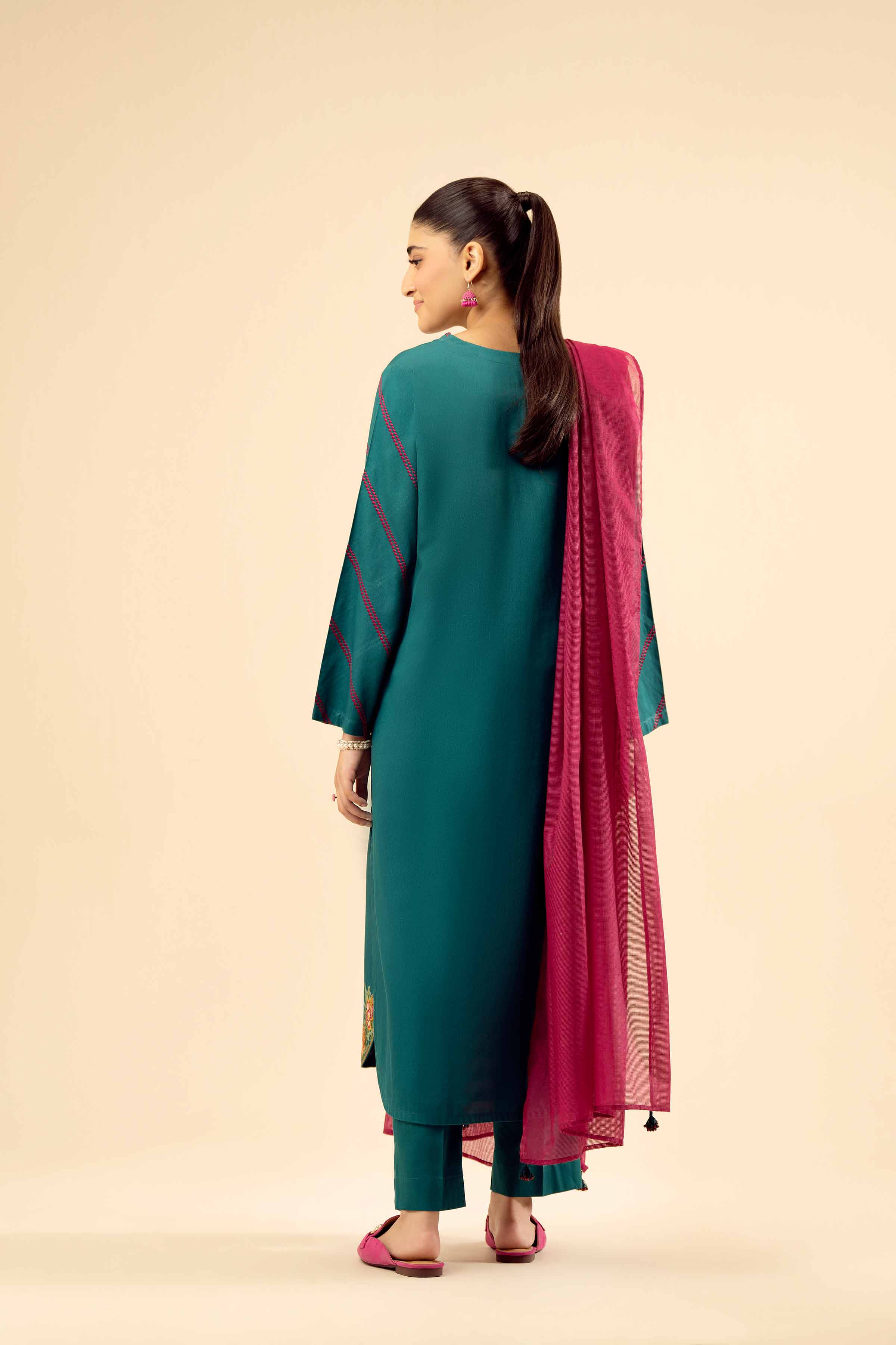 3 Piece - Embroidered Suit - PW25-30