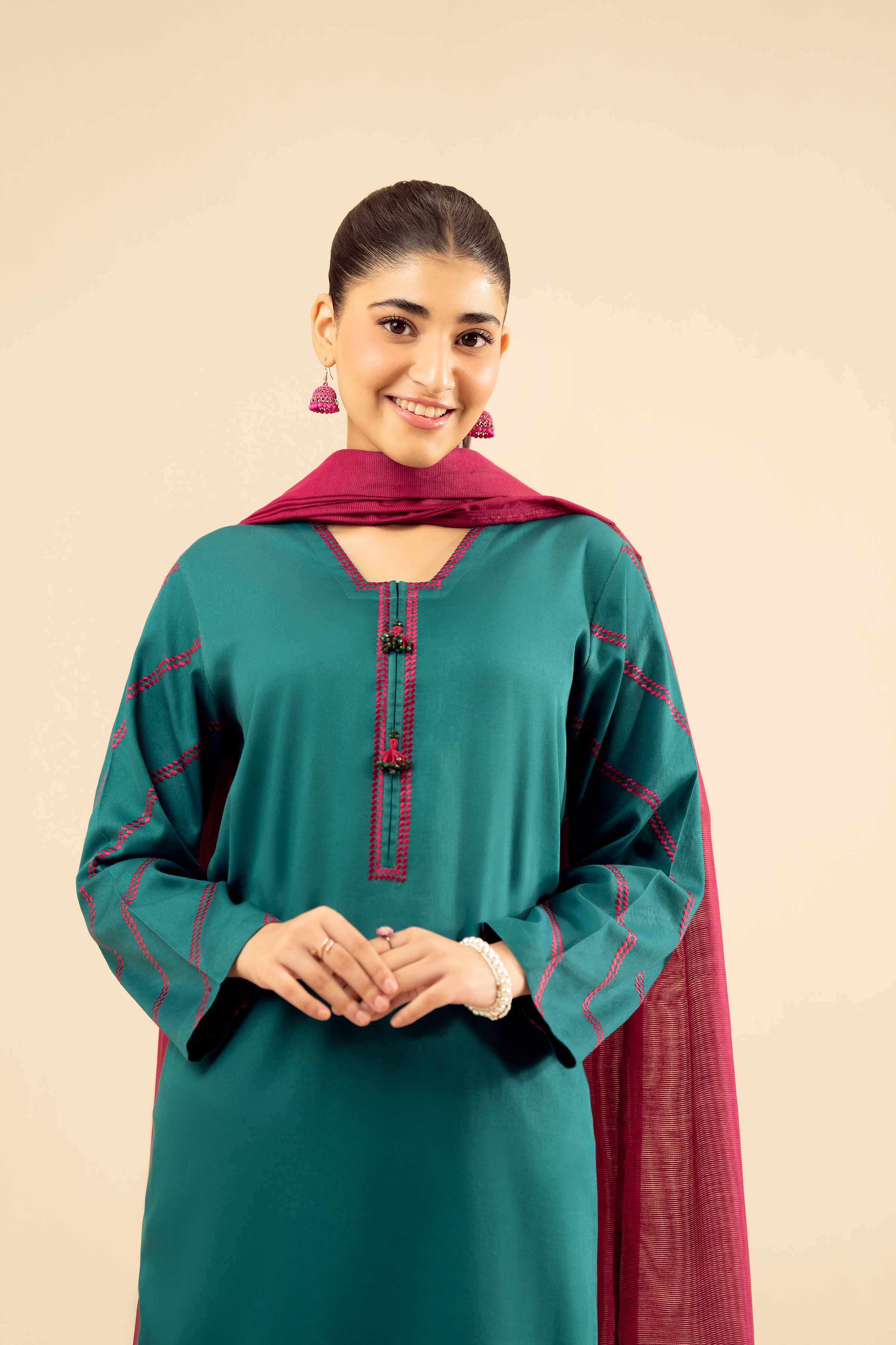 3 Piece - Embroidered Suit - PW25-30