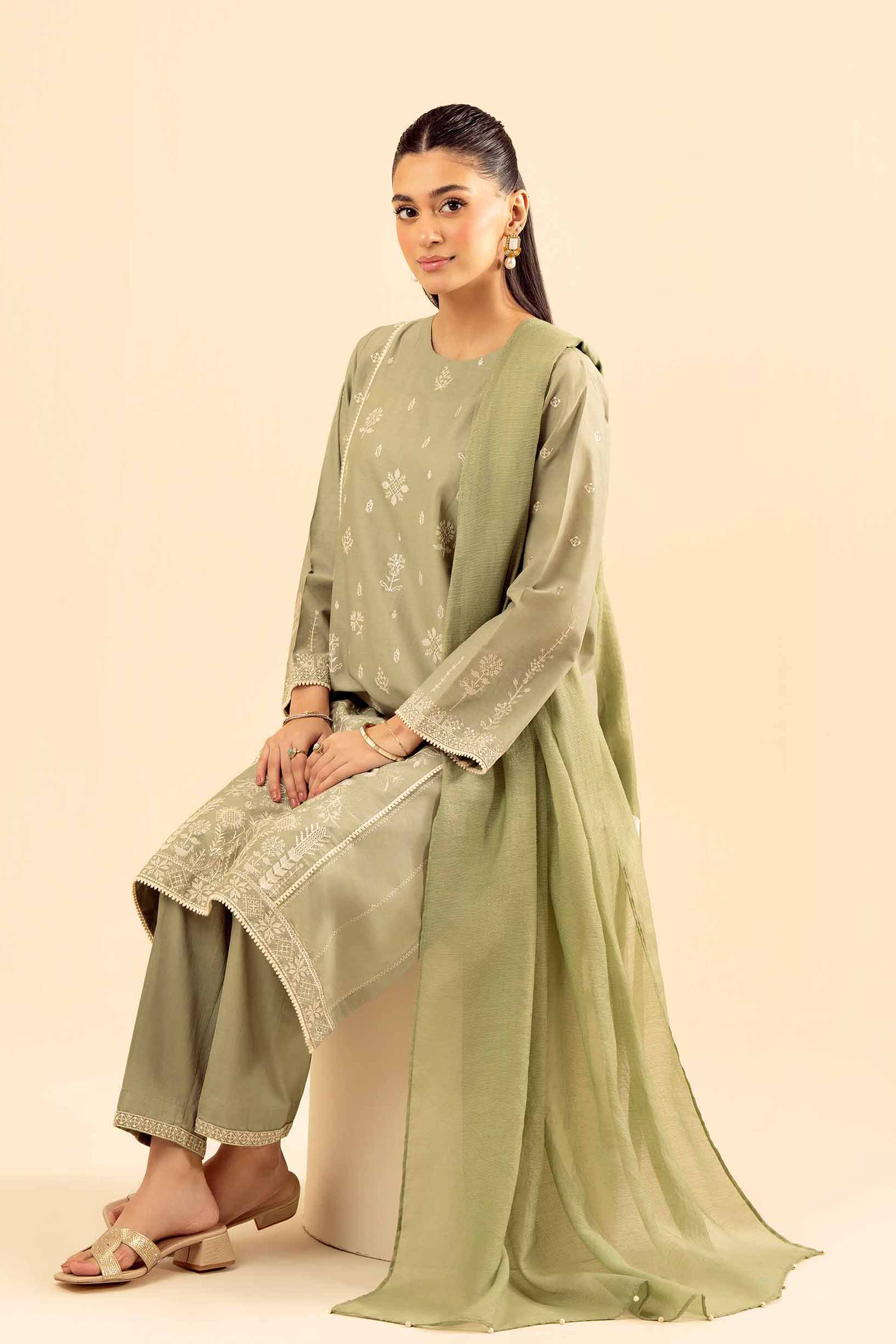 2 Piece - Embroidered Suit - PW25-31
