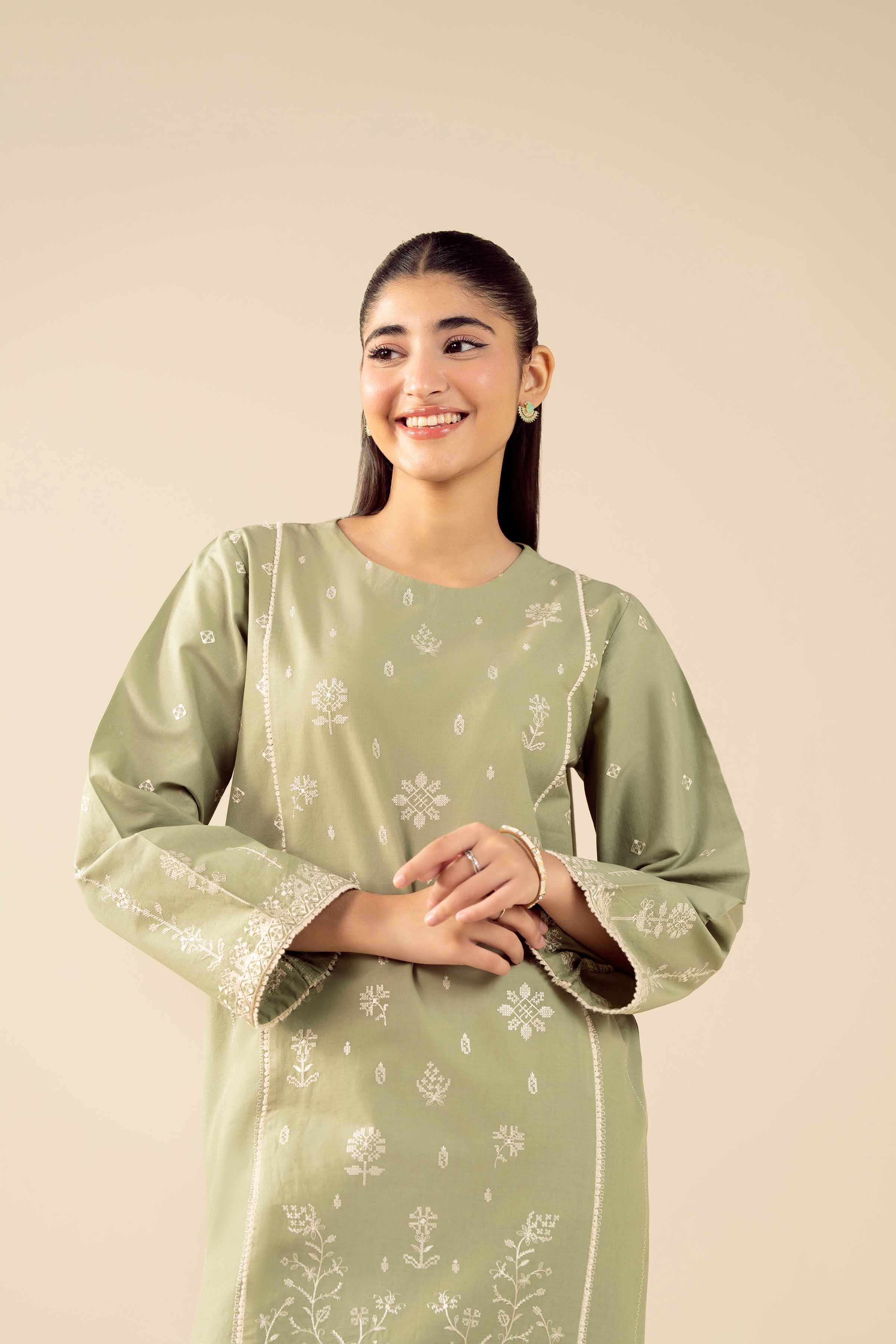 2 Piece - Embroidered Suit - PW25-31