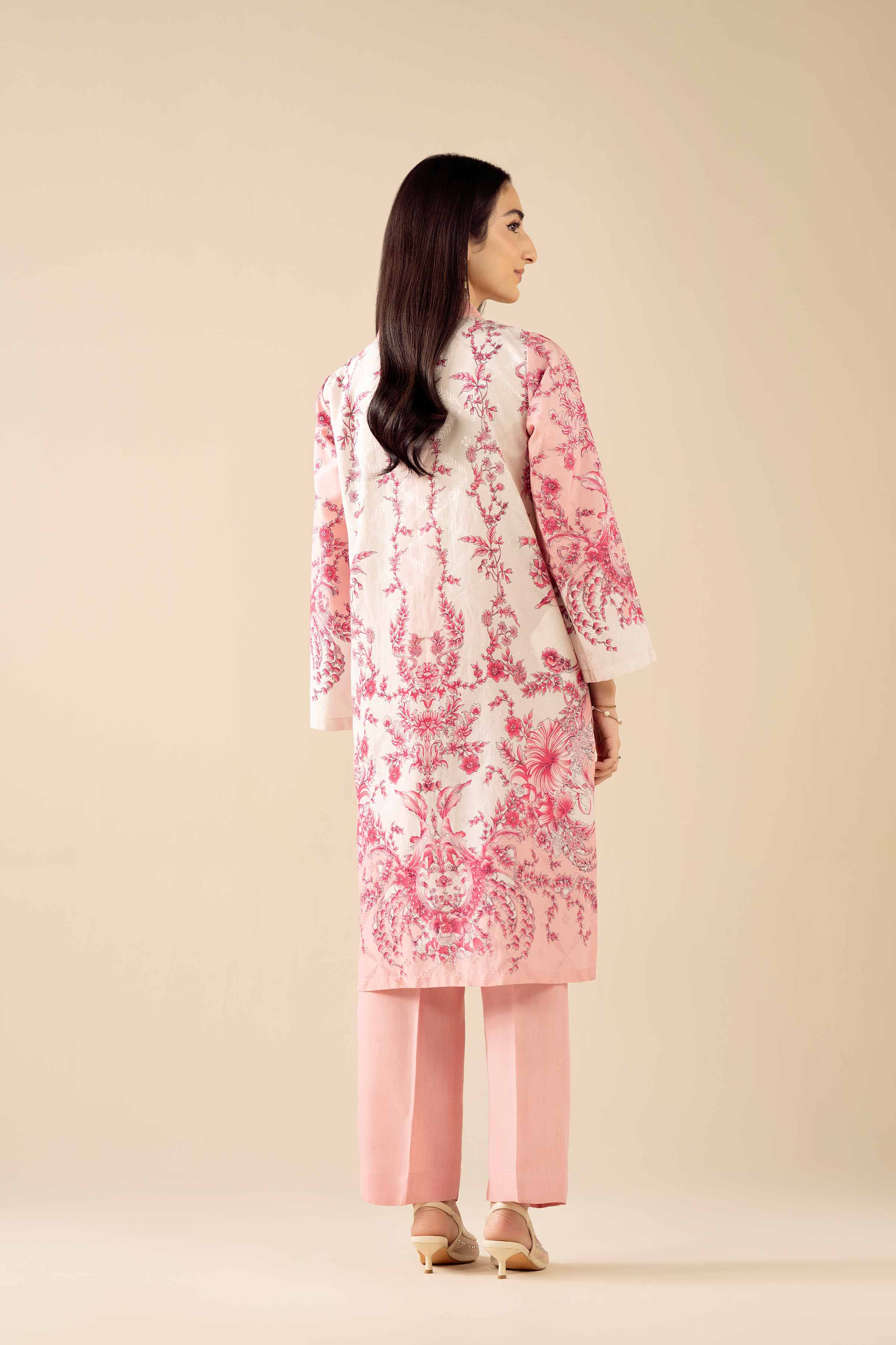 2 Piece - Printed Embroidered Suit - PW25-330
