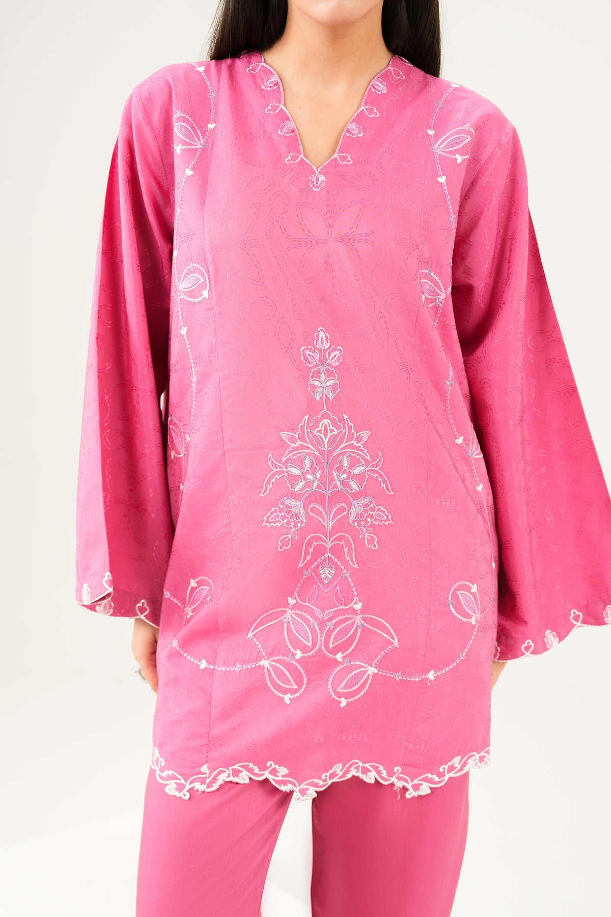2 Piece - Embroidered Suit - PW25-335