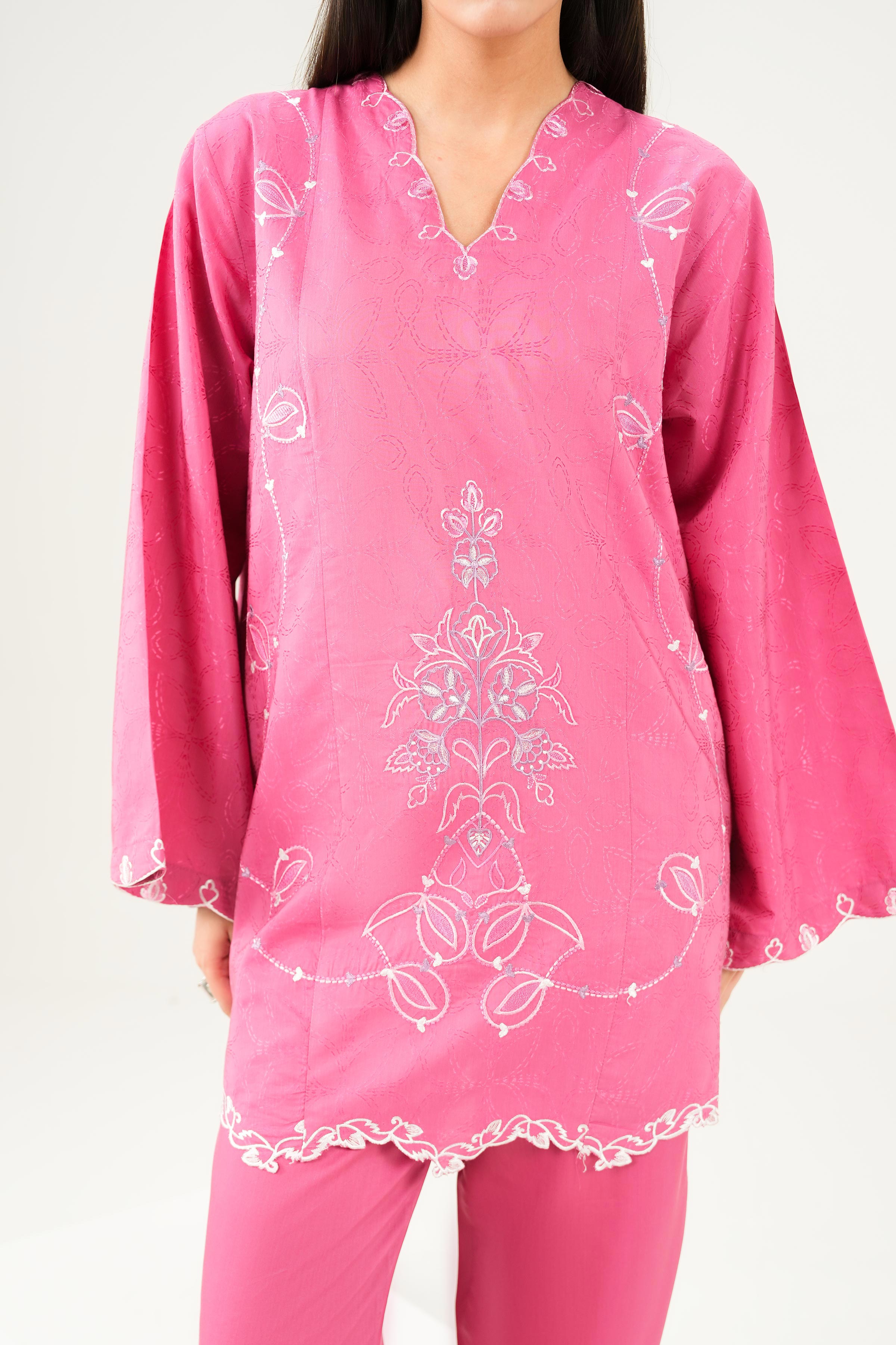 2 Piece - Embroidered Suit - PW25-335