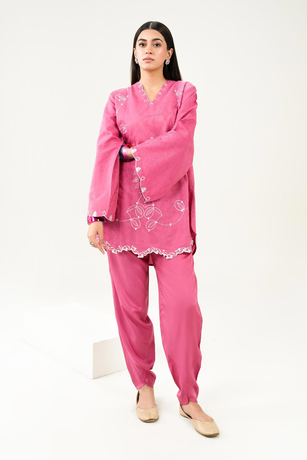 2 Piece - Embroidered Suit - PW25-335