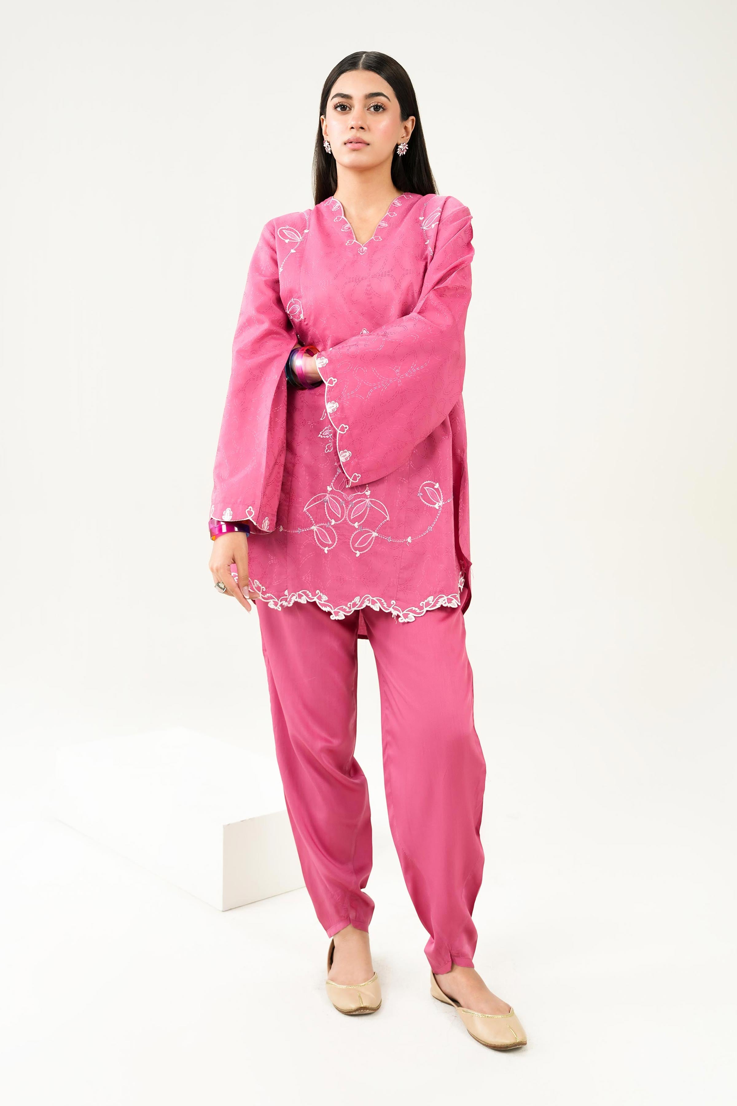 2 Piece - Embroidered Suit - PW25-335