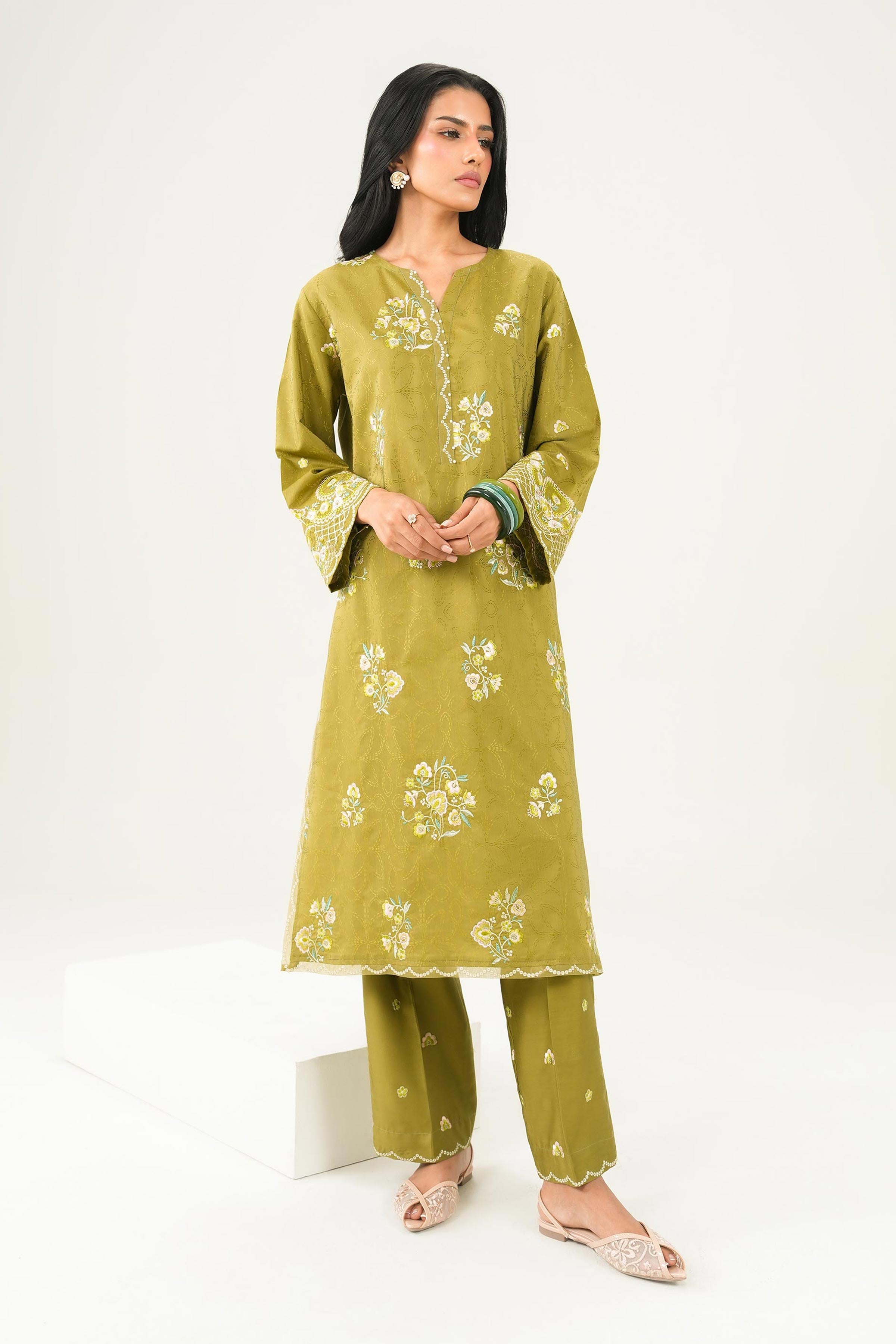 2 Piece - Embroidered Suit - PW25-337