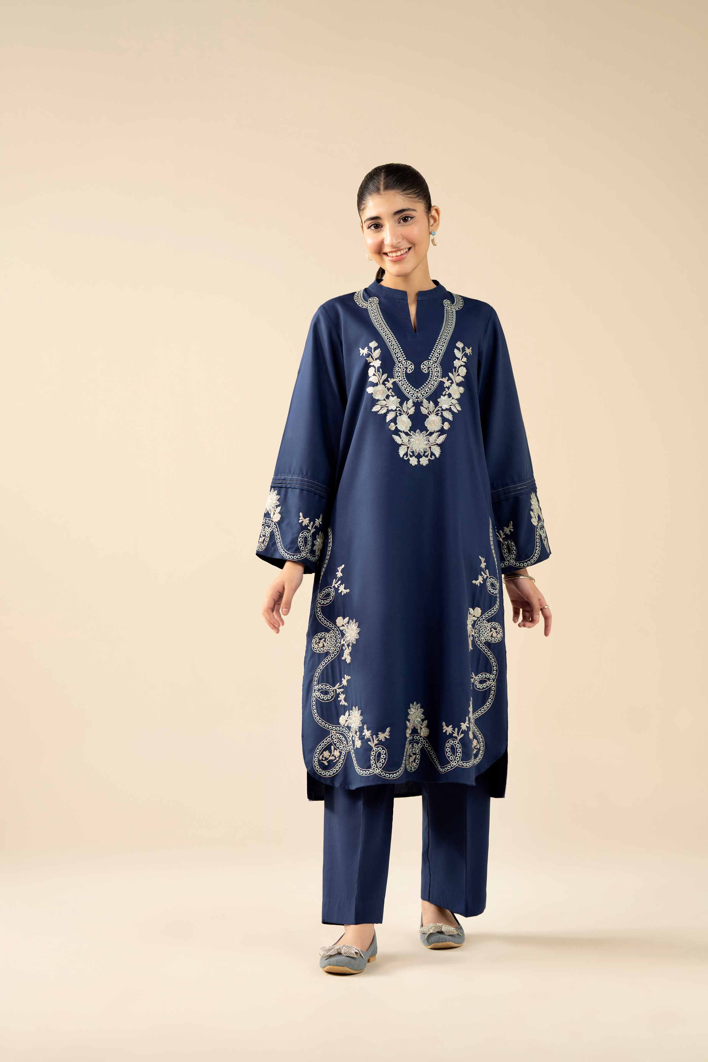 2 Piece - Embroidered Suit - PW25-378
