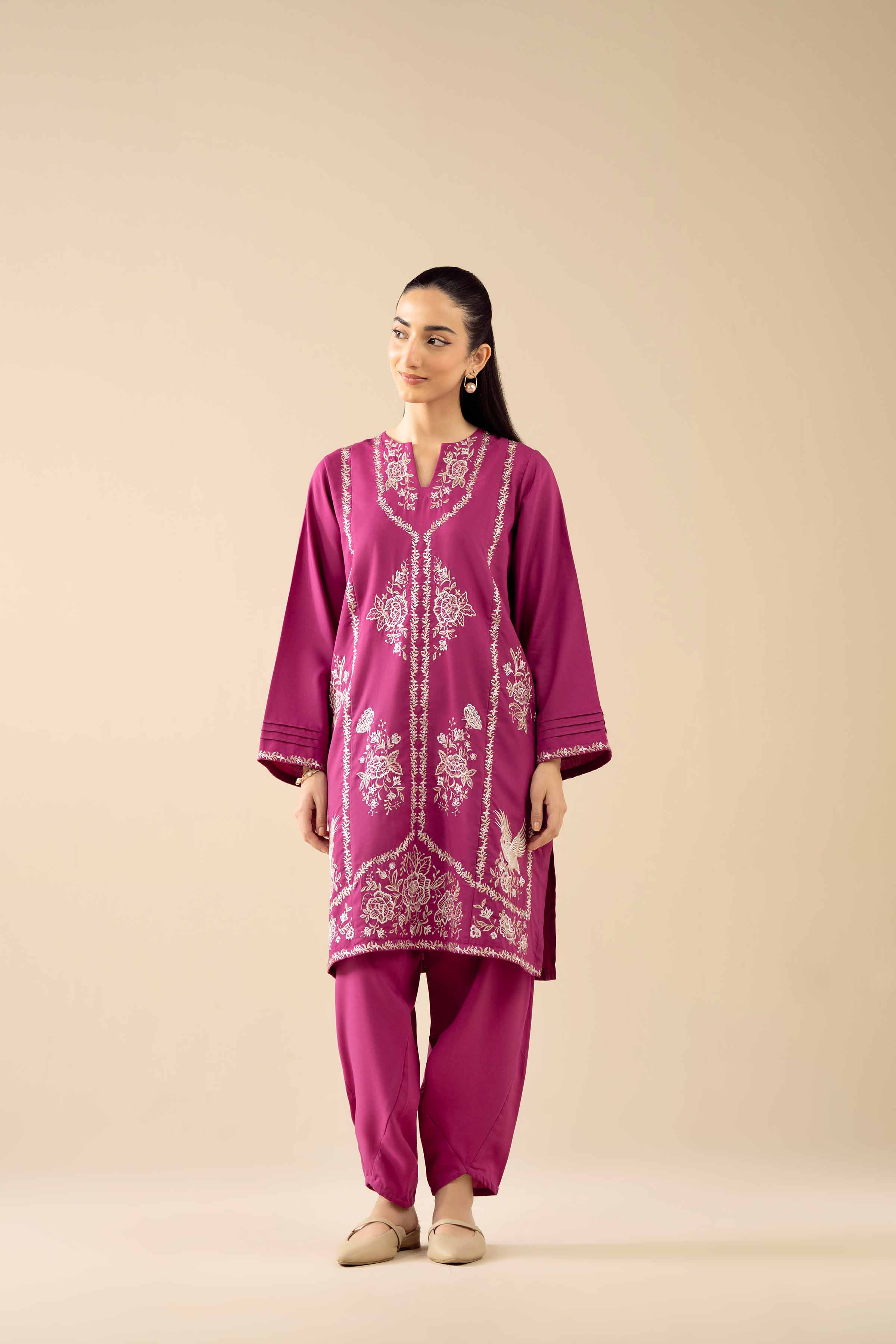 2 Piece - Embroidered Suit - PW25-379