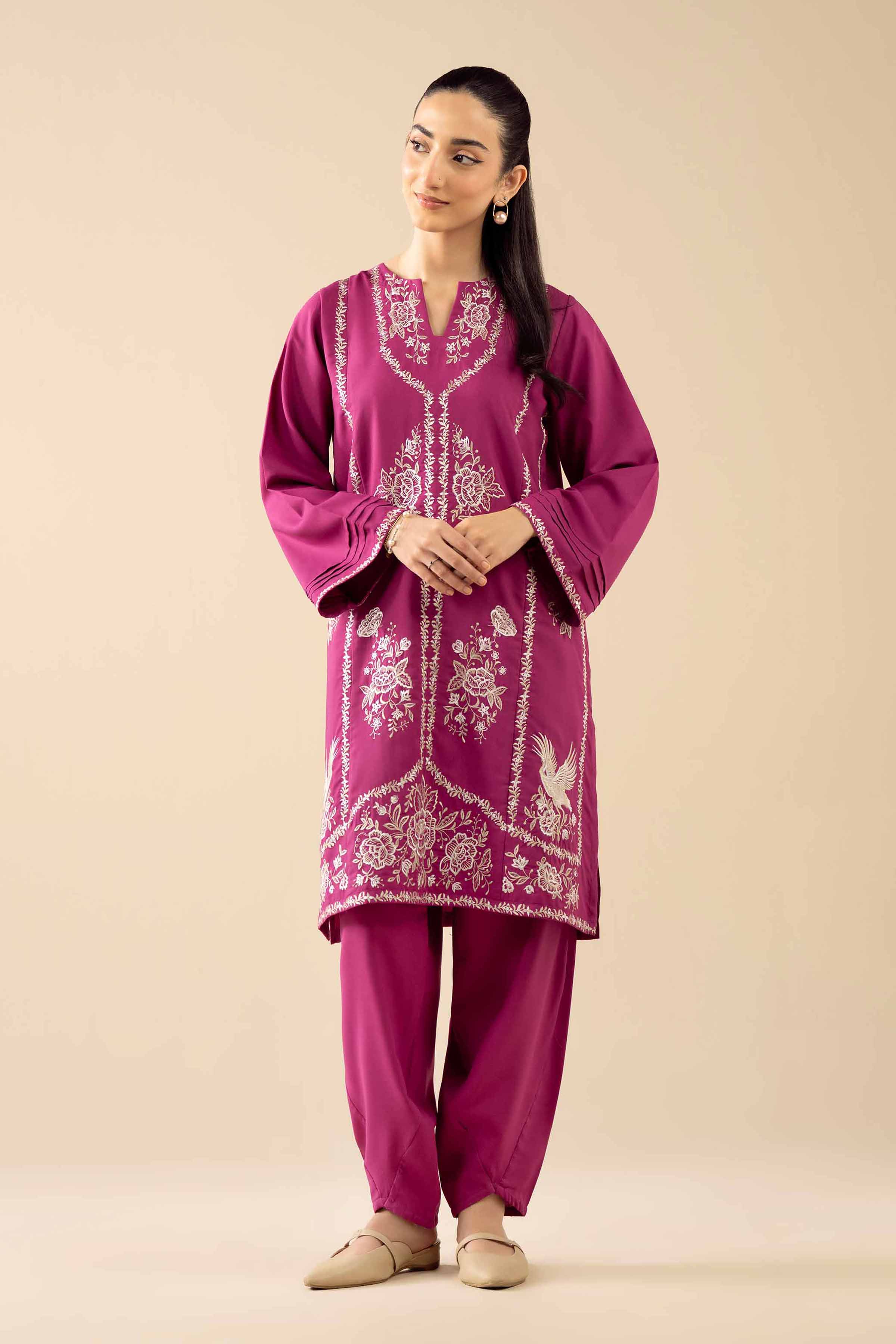 2 Piece - Embroidered Suit - PW25-379