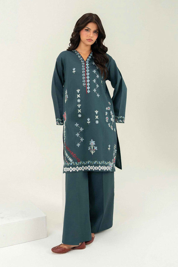 2 Piece - Embroidered Suit - PW25-390