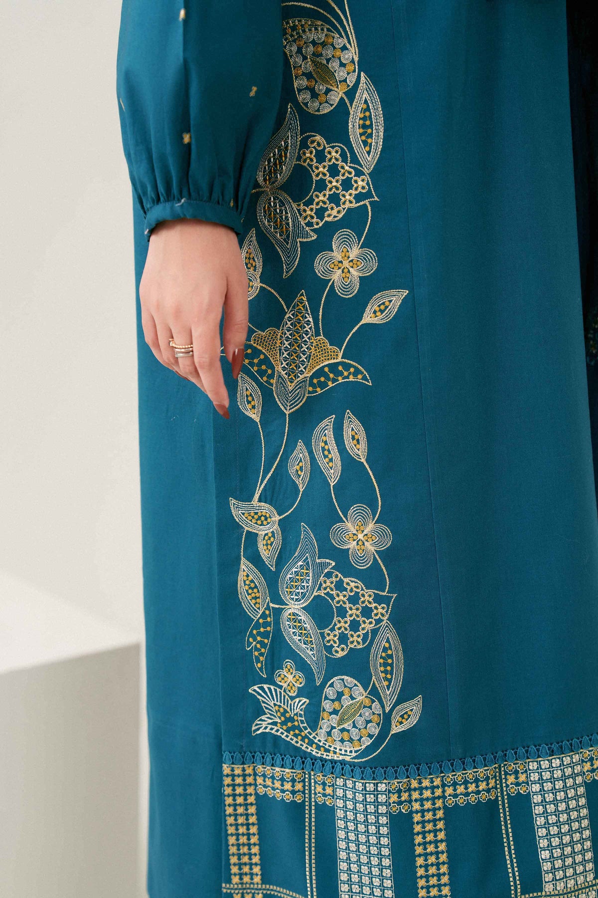 3 Piece - Embroidered Suit - PW25-414