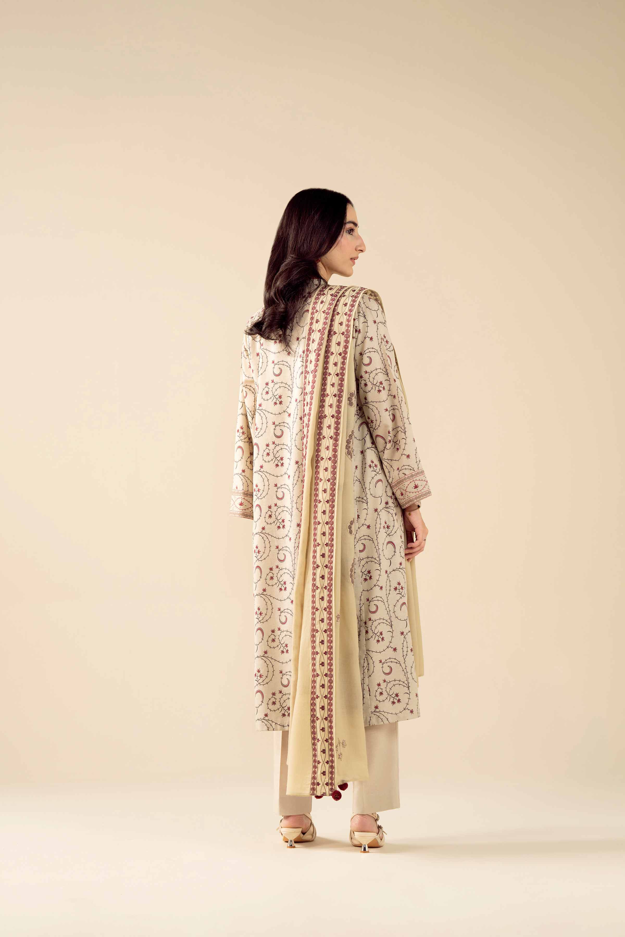 3 Piece - Embroidered Suit - PW25-427