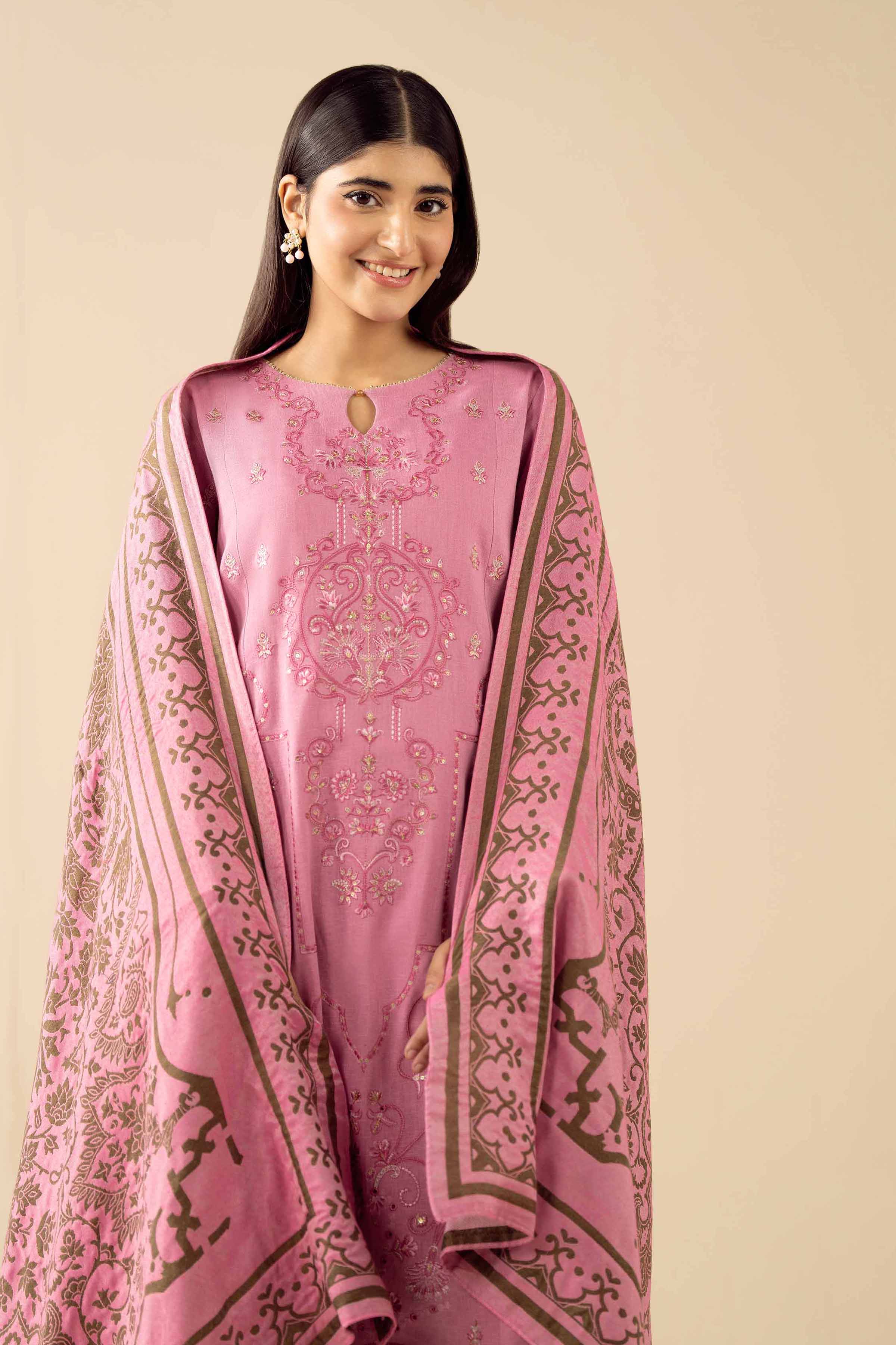 3 Piece - Embroidered Suit - PW25-436