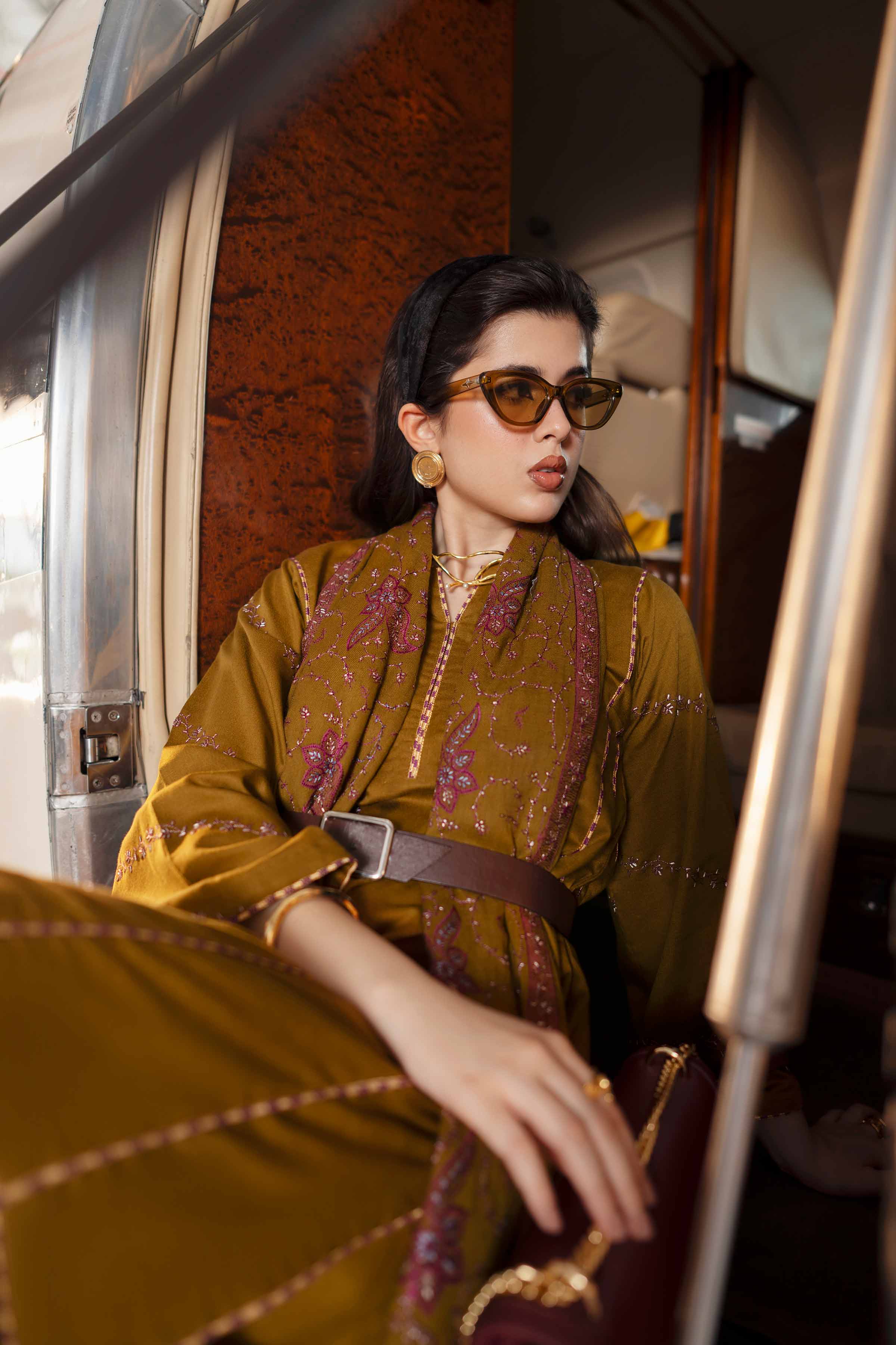 3 Piece - Embroidered Suit - PW25-438