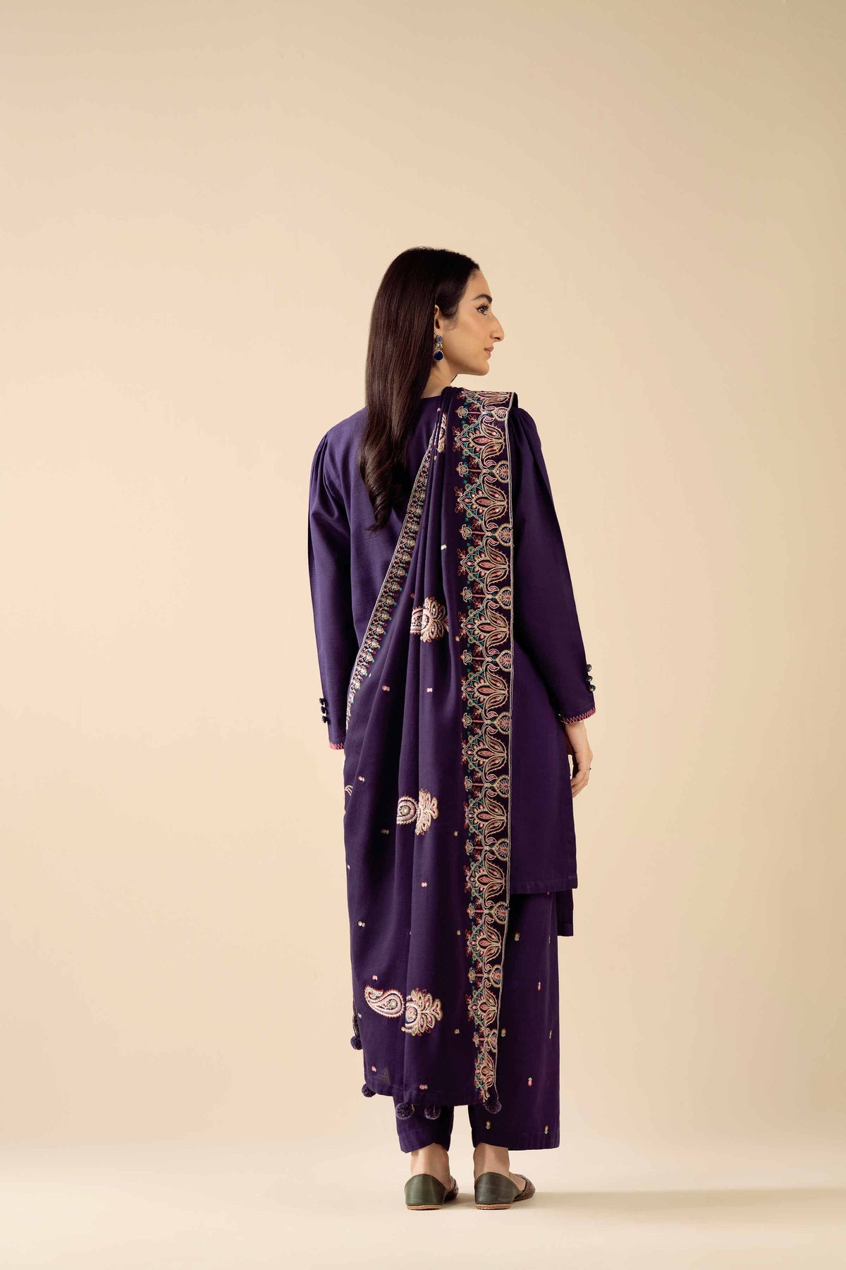 3 Piece - Embroidered Suit - PW25-441