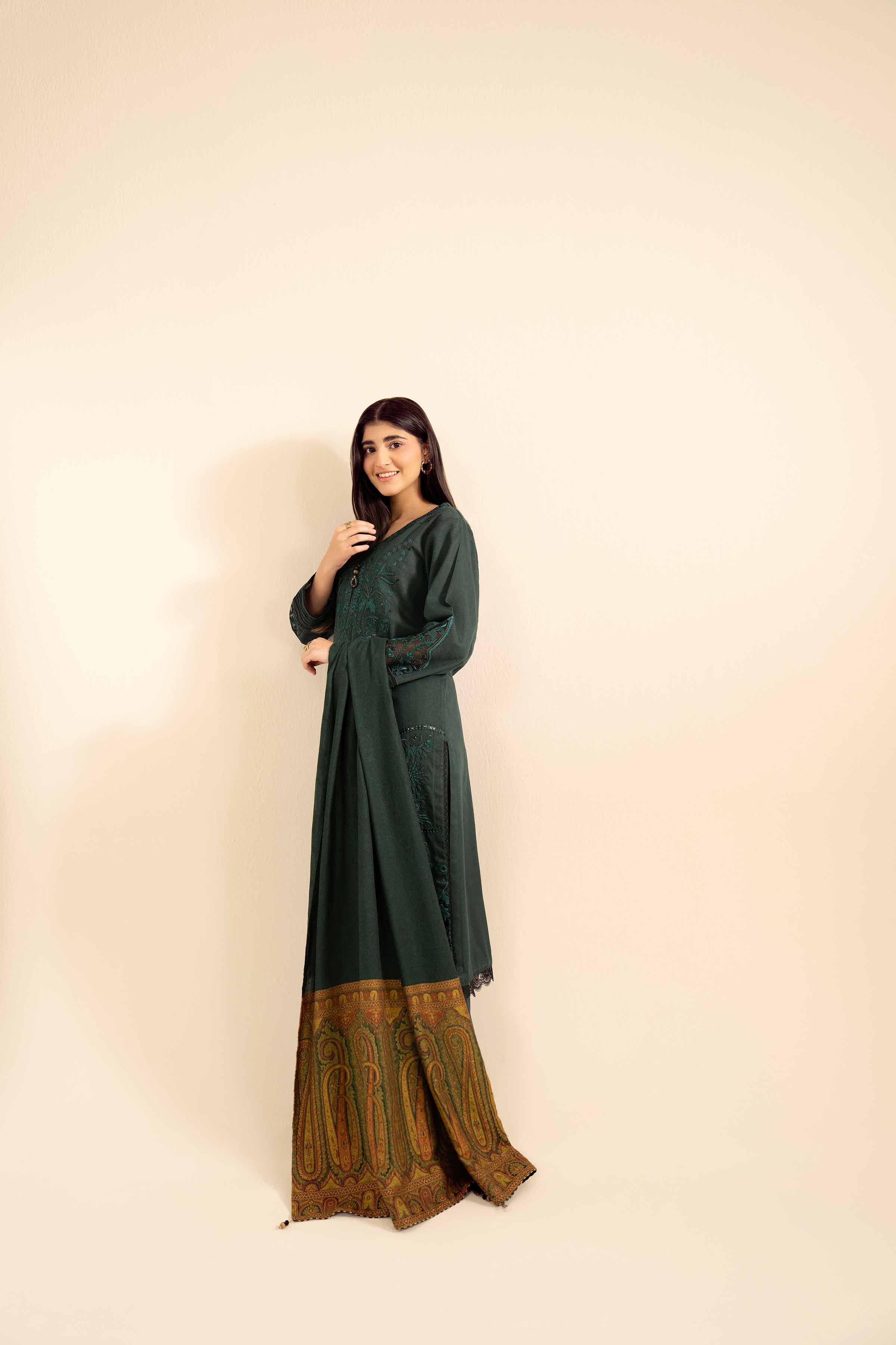 3 Piece - Embroidered Suit - PW25-447