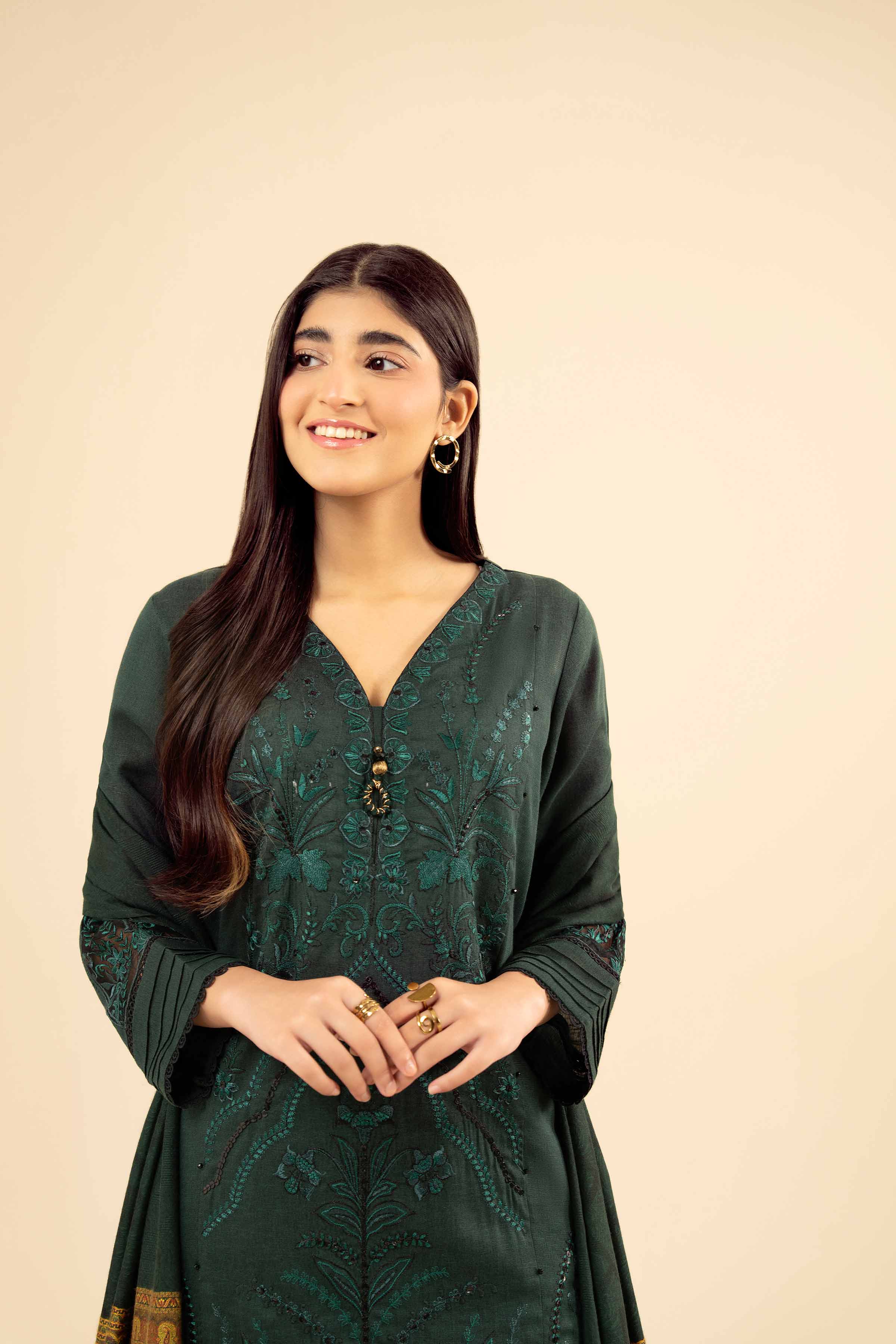 3 Piece - Embroidered Suit - PW25-447