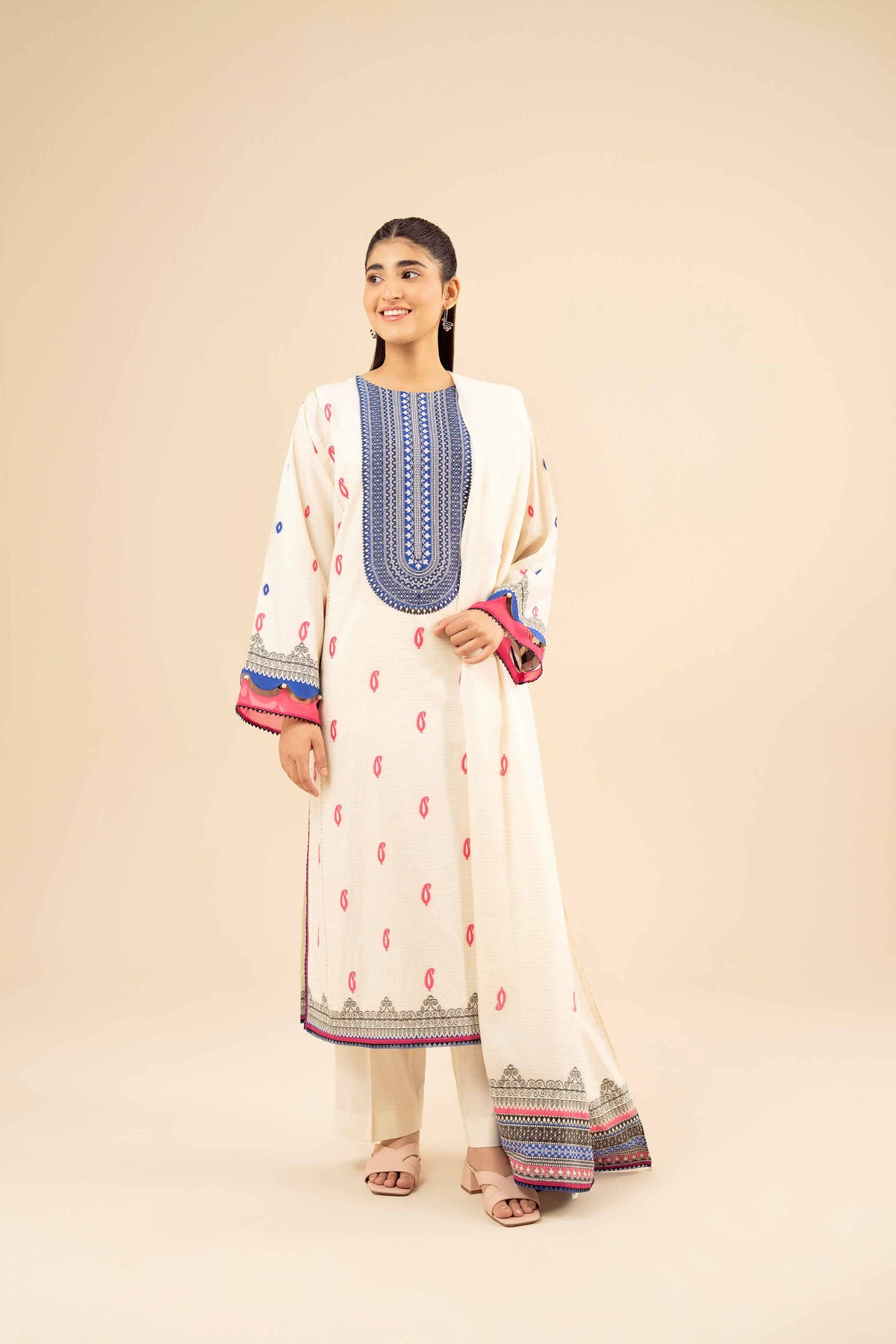 3 Piece - Printed Suit - PW25-453