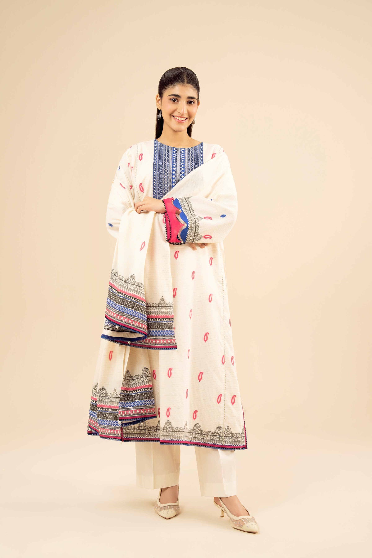 3 Piece - Printed Suit - PW25-453