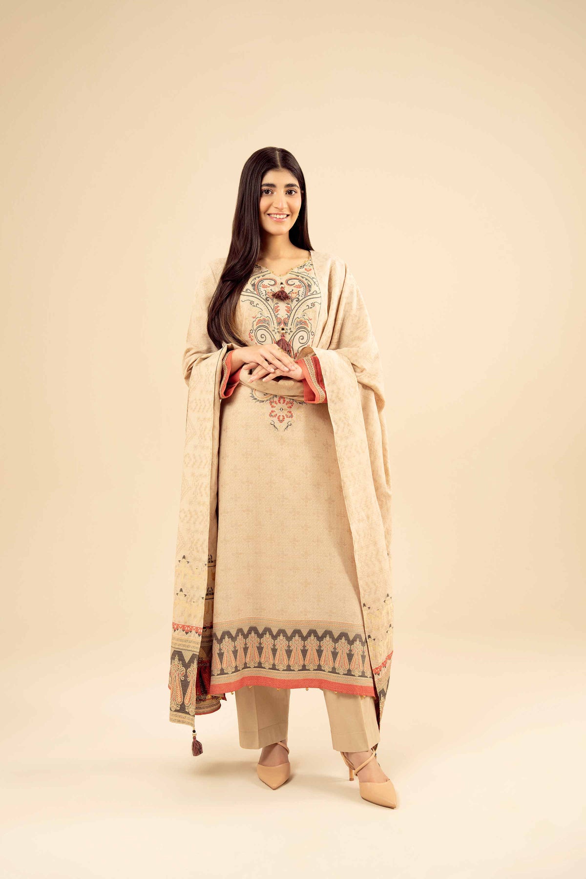 3 Piece - Printed Suit - PW25-457