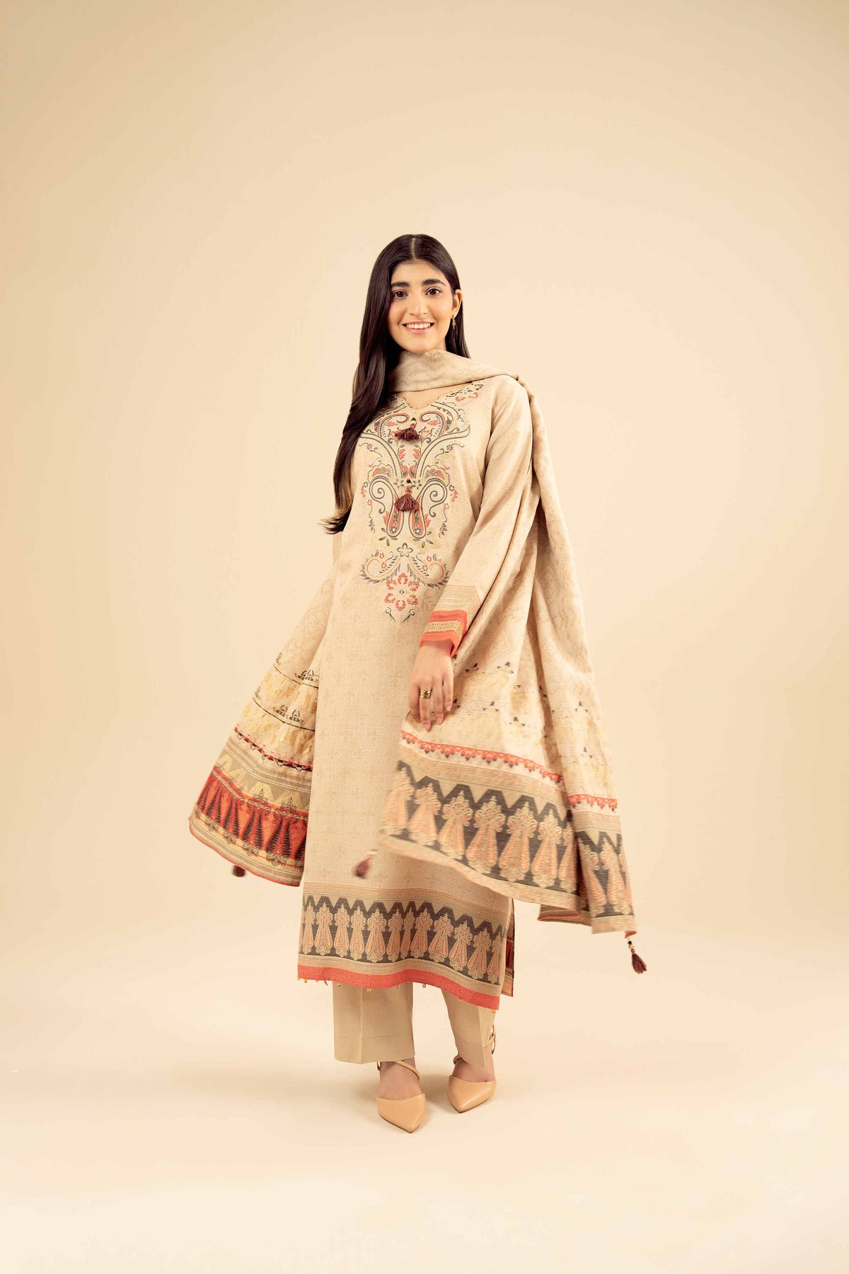 3 Piece - Printed Suit - PW25-457