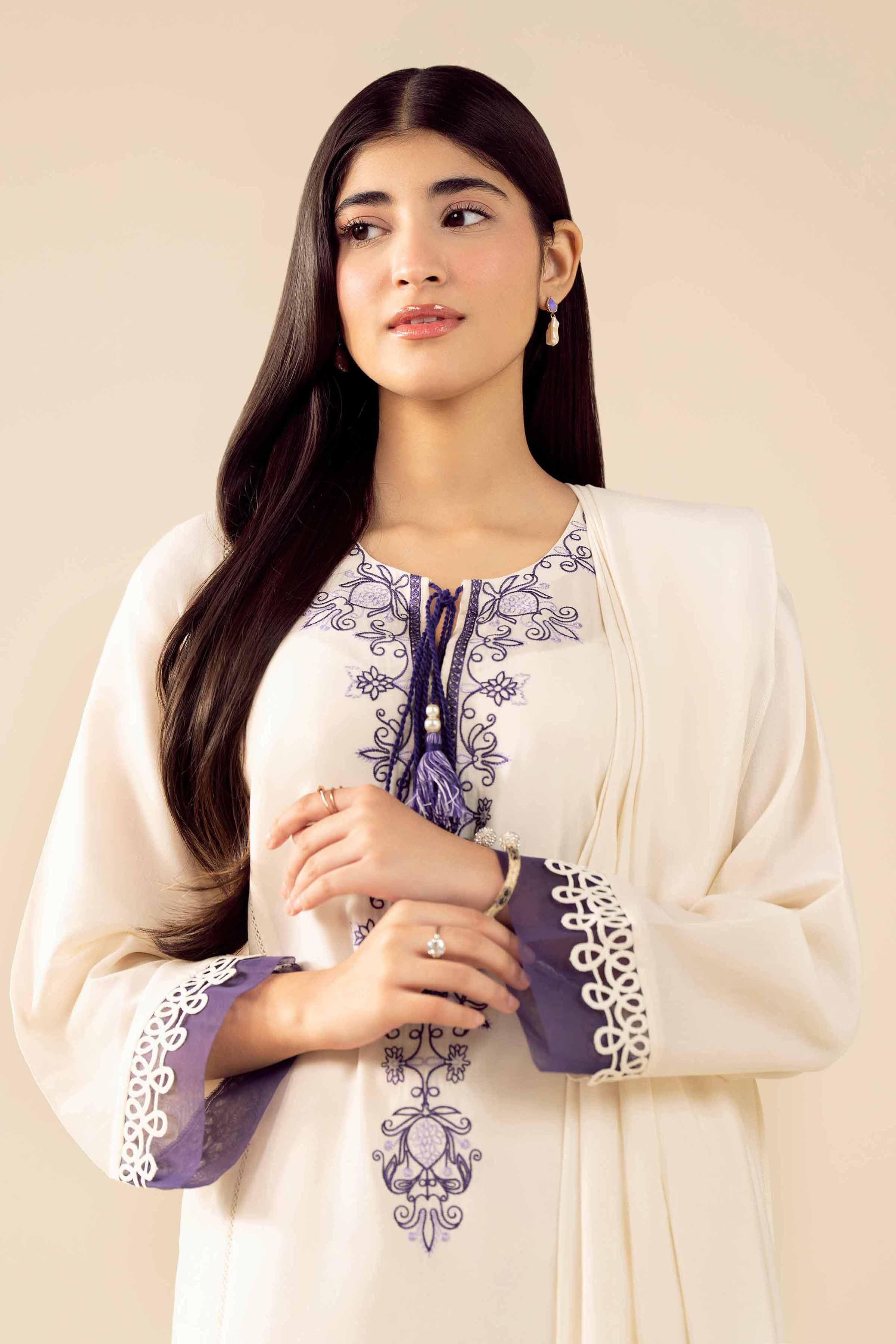 3 Piece - Embroidered Suit - PW25-471