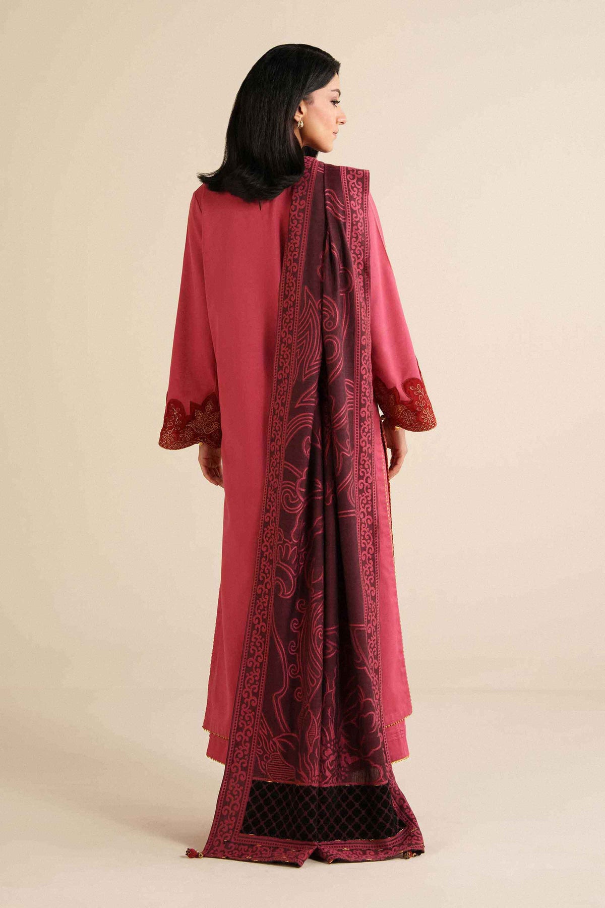 3 Piece - Embroidered Suit - PW25-488