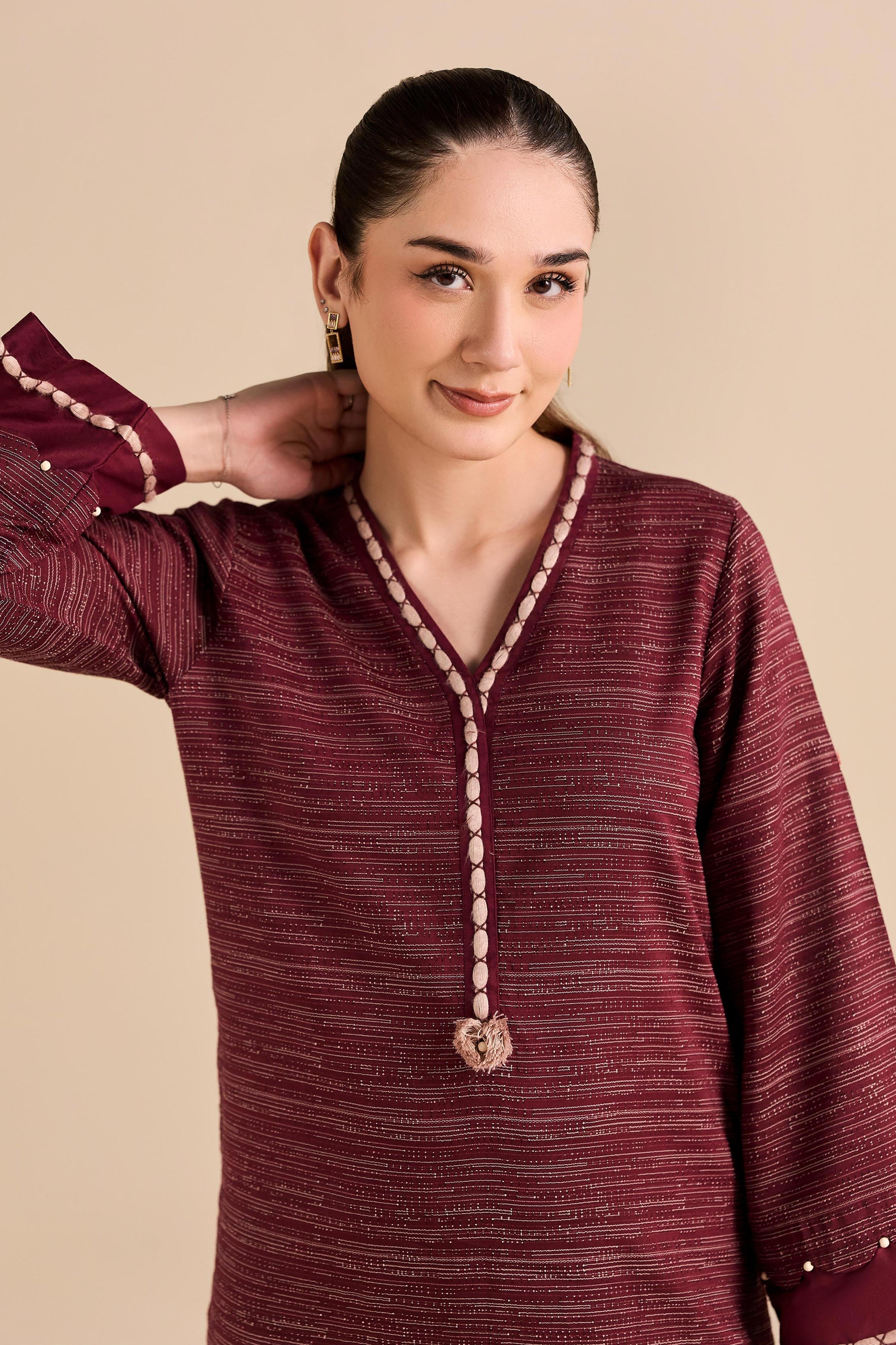 2 Piece - Embroidered Suit - PW25-514