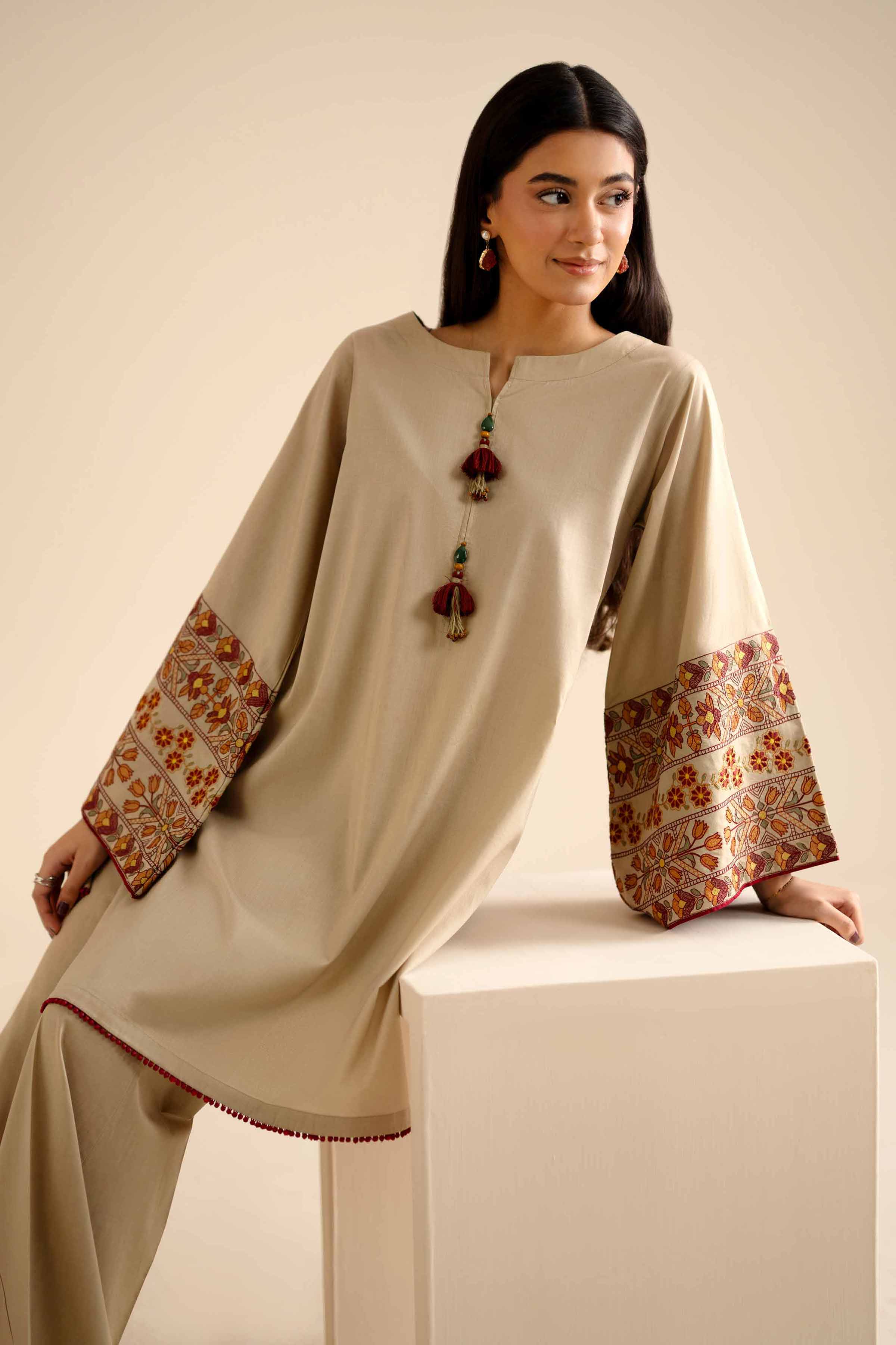 2 Piece - Embroidered Suit - PW25-52