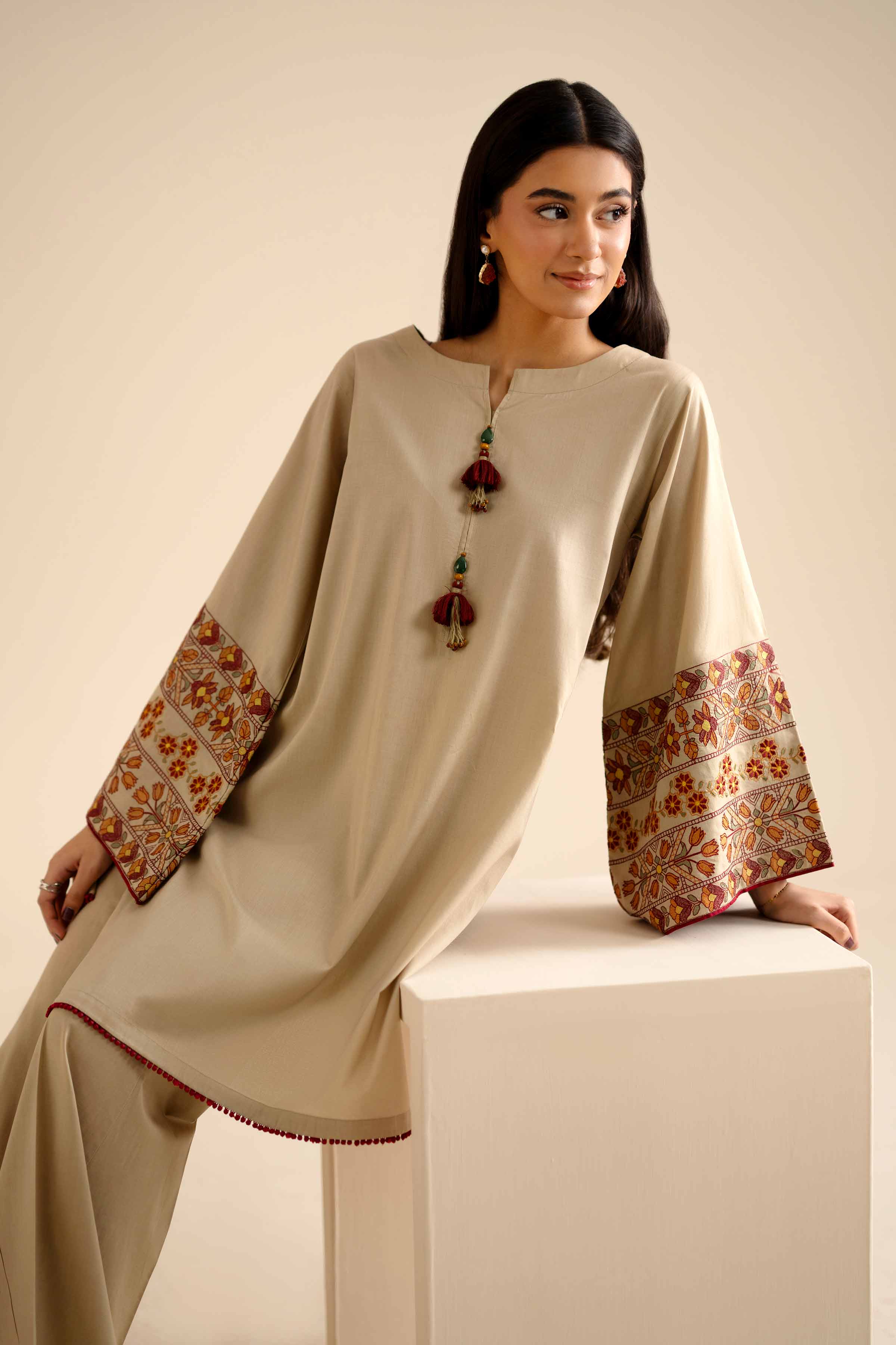 2 Piece - Embroidered Suit - PW25-52