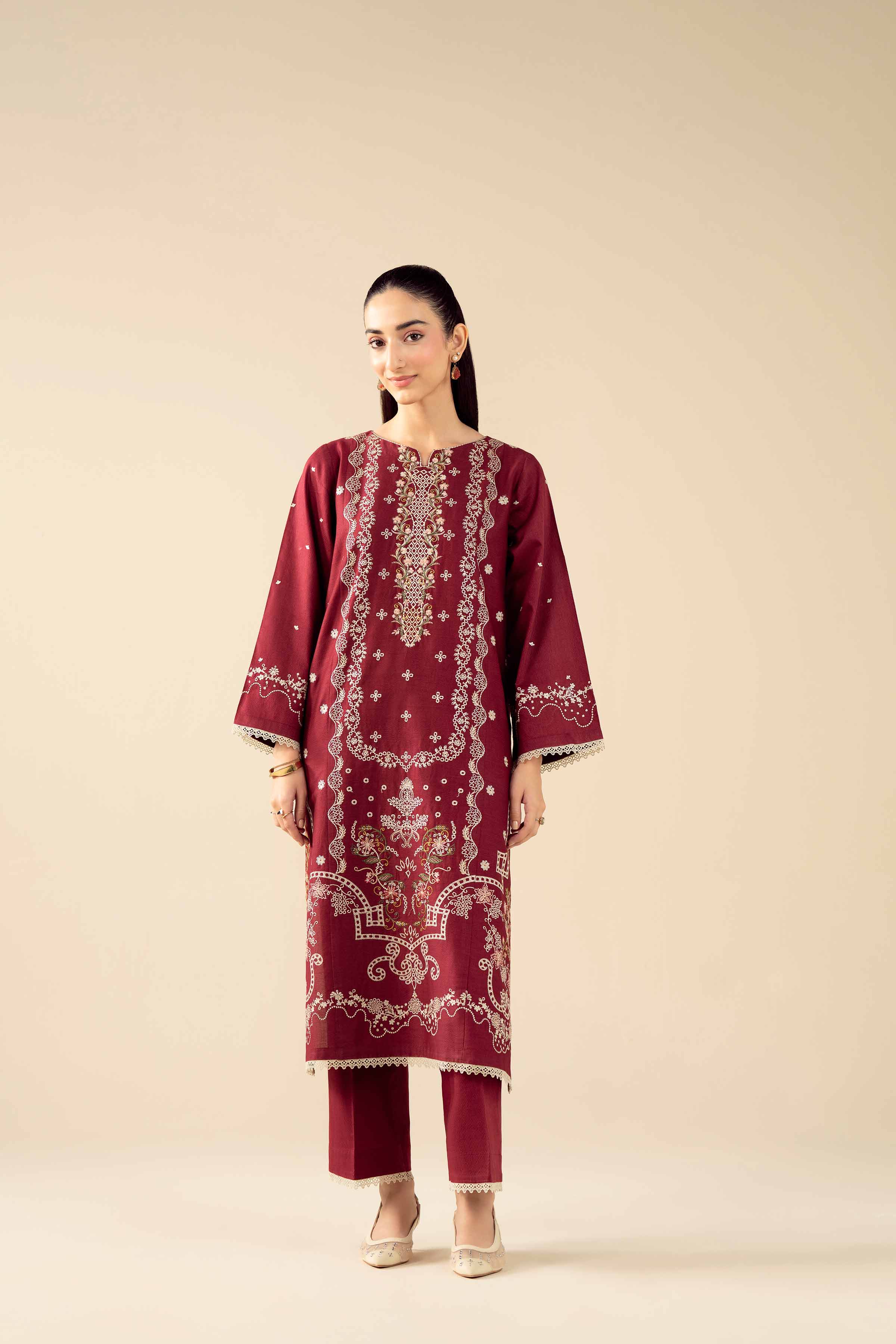 2 Piece - Embroidered Suit - PW25-530